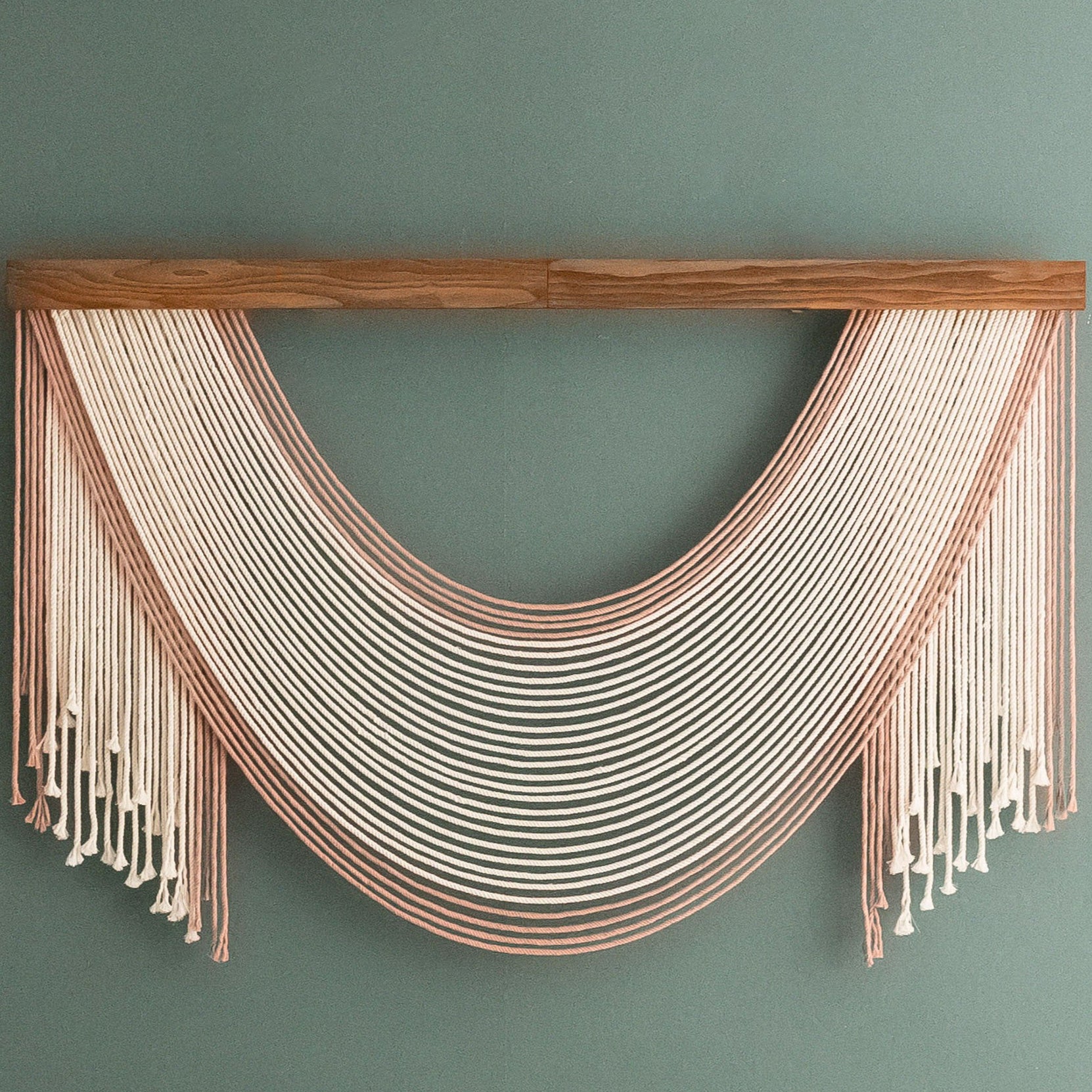 Silent Melt Macrame Jellyfish Wall Hanging - Cotton Wall Art V59
