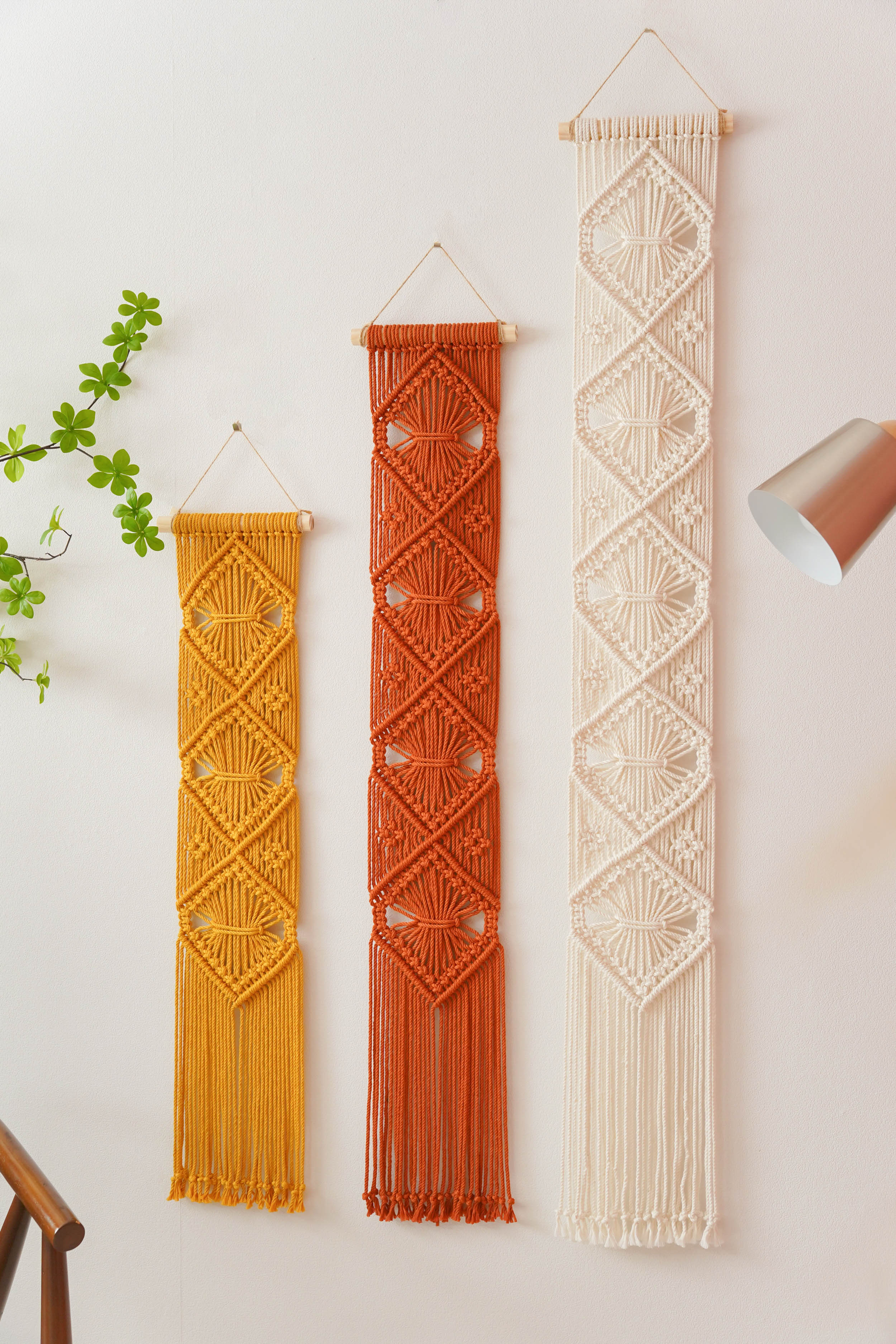 Macrame Wall Hanging Cotton Modern Wall Decor for Boho Home W05