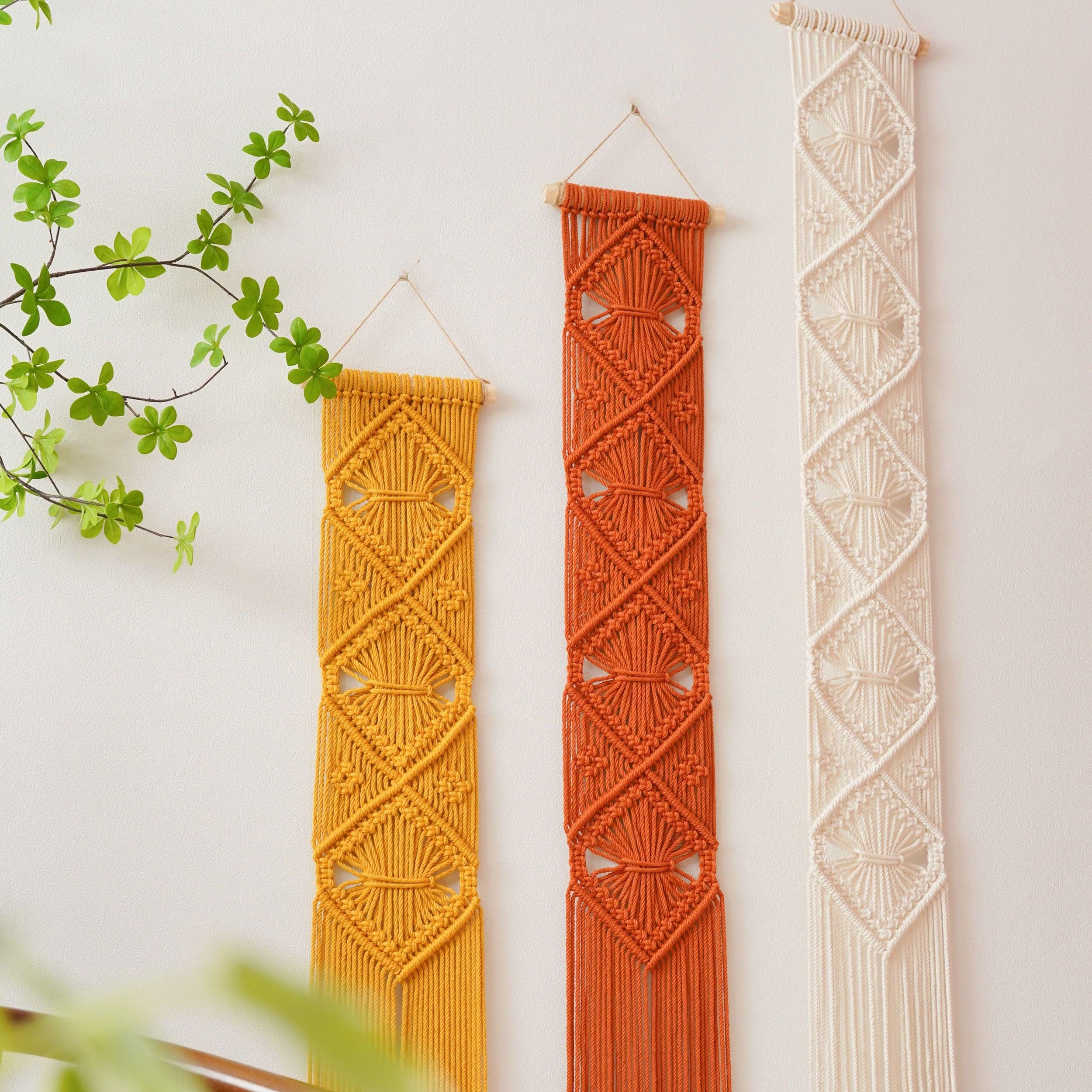 Macrame Wall Hanging Cotton Modern Wall Decor for Boho Home W05