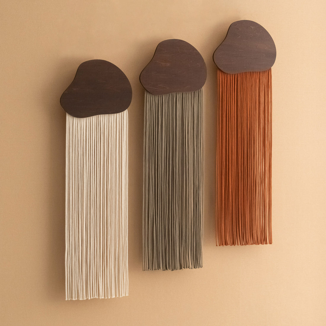 Cloudfall Wall Hanging – Cotton Macrame Fiber Art for Boho Decor V99