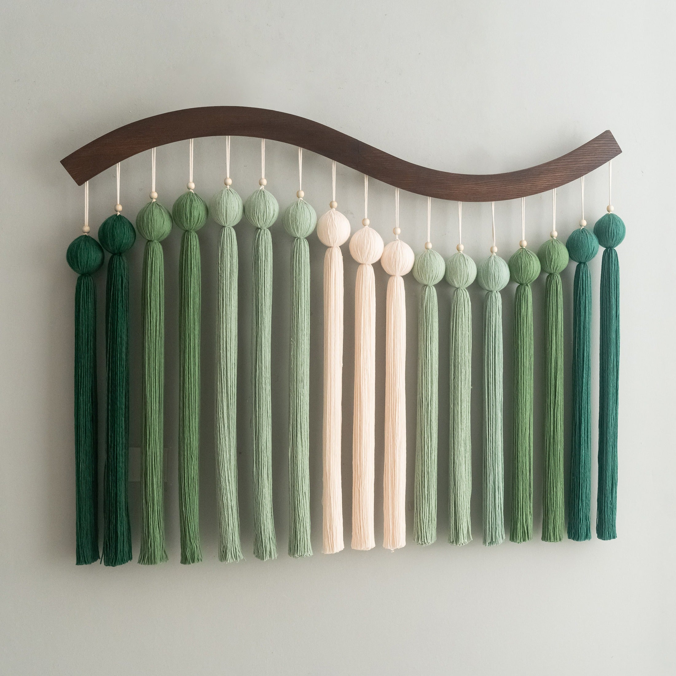 Dancing Rain Fiber Wall Hanging Fiber Boho Wall Decor U48