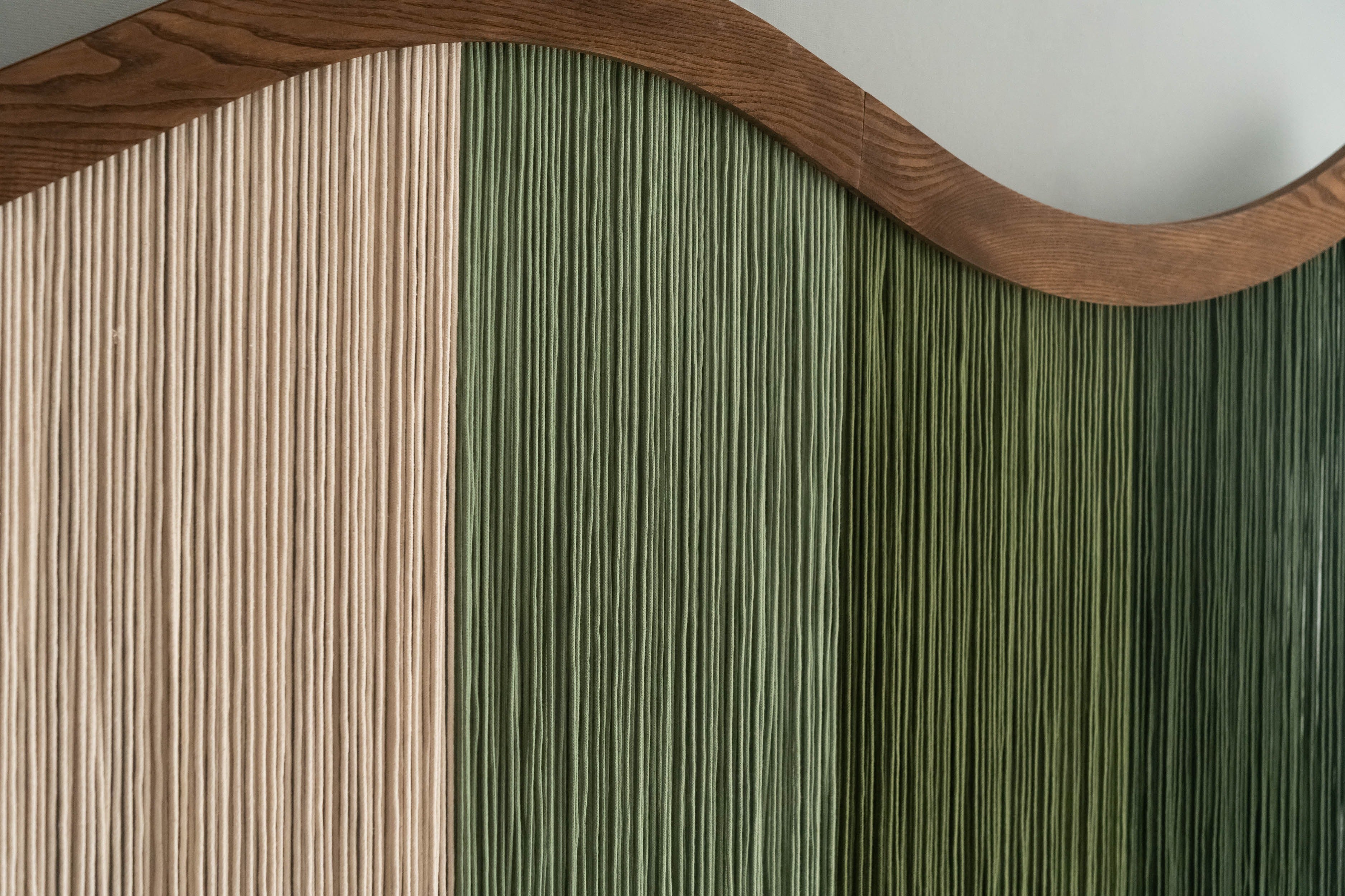 Minimalist Macrame Fiber Wall Hanging For Modern Natural Home Decor
