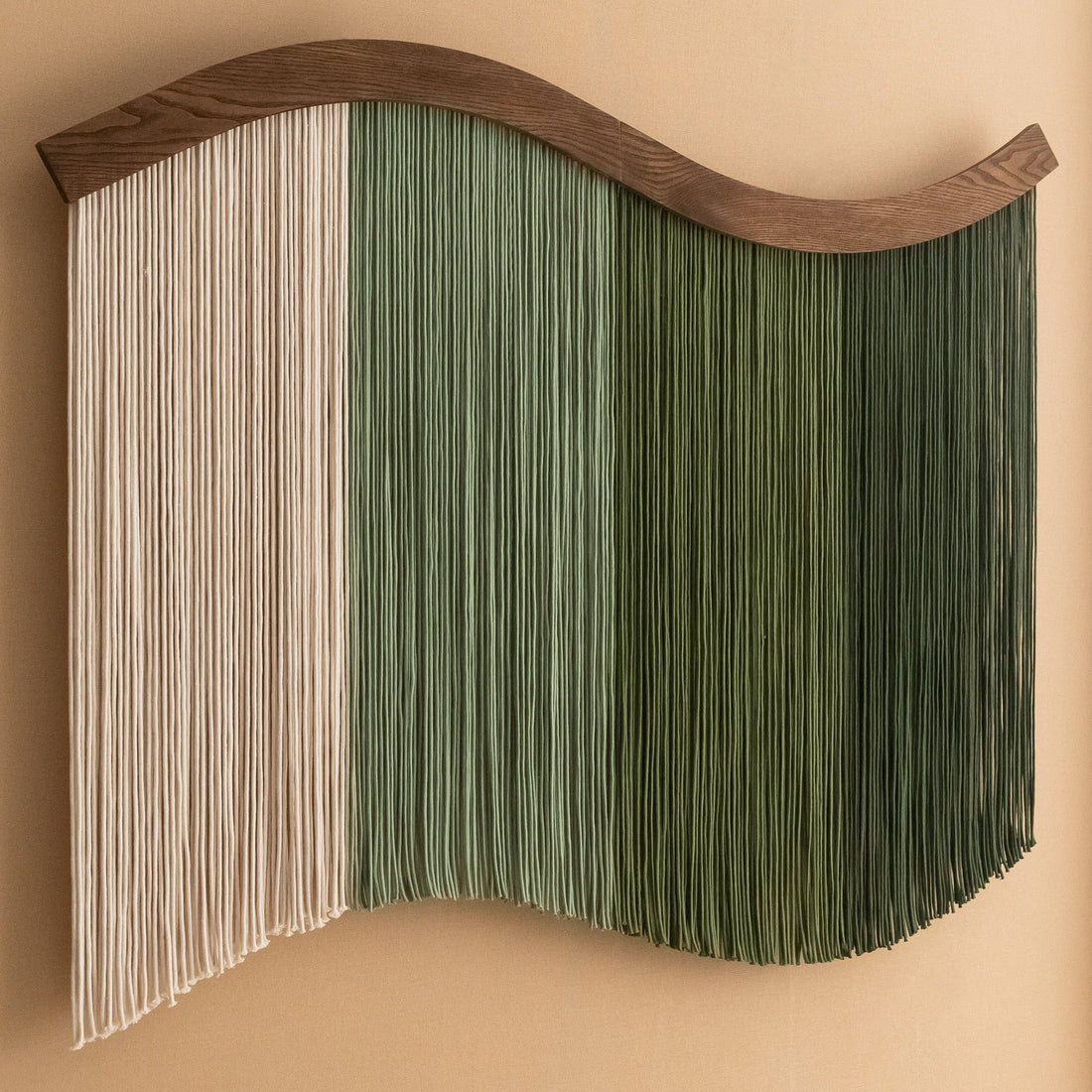 Four Seasons Wall Hanging – Minimalist Macrame Fiber Art Decor U08