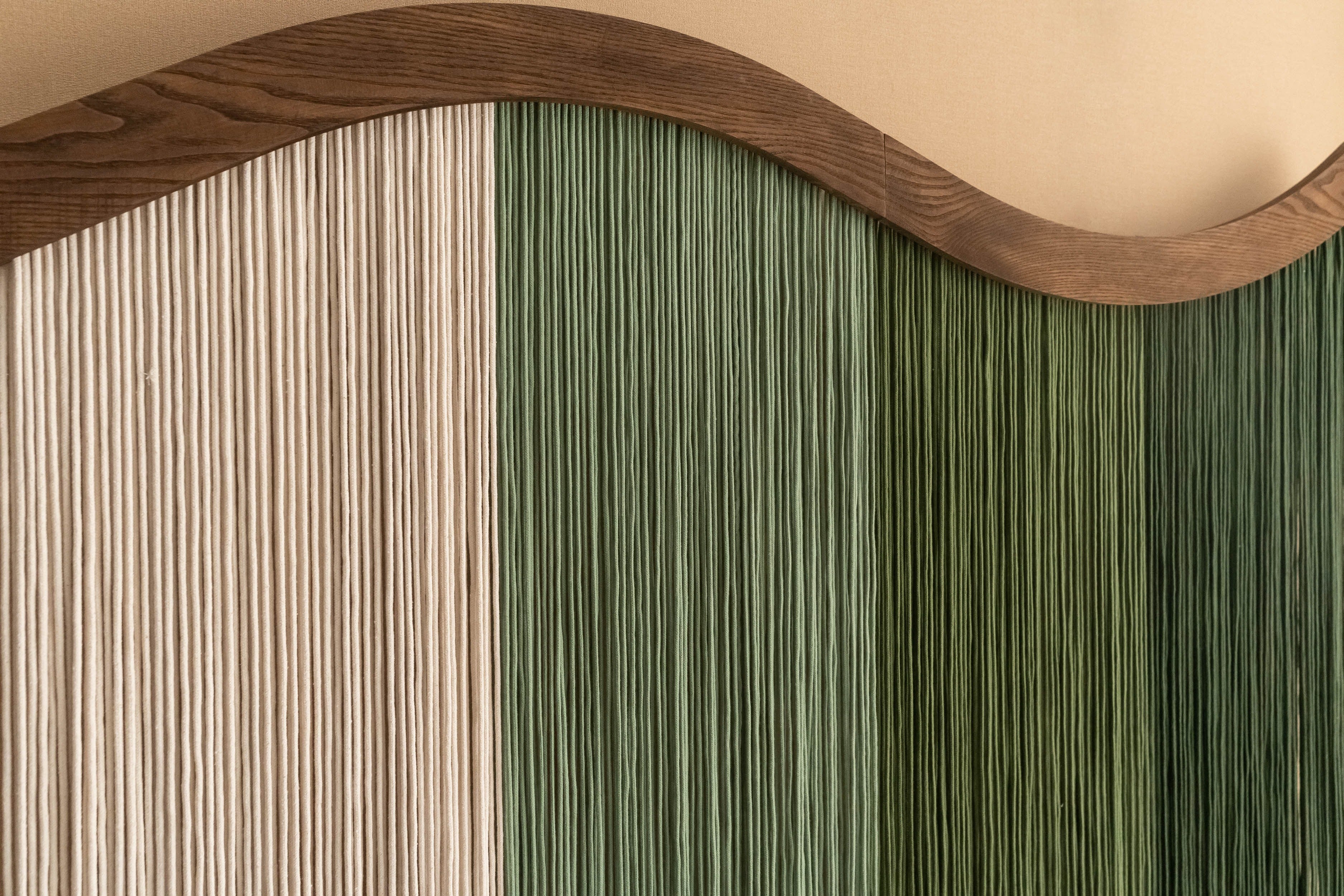 Four Seasons Wall Hanging – Minimalist Macrame Fiber Art Decor U08