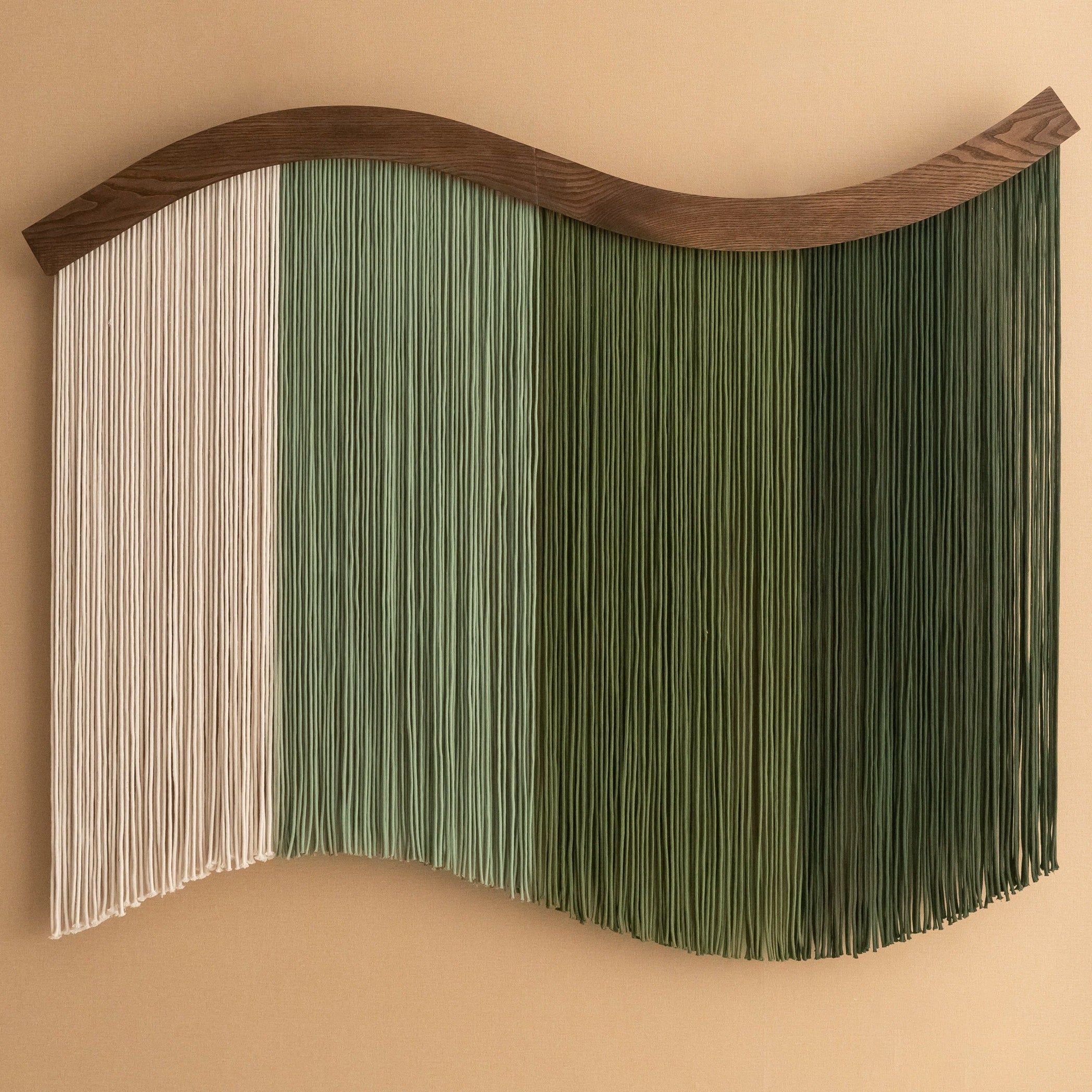 Four Seasons Wall Hanging – Minimalist Macrame Fiber Art Decor U08