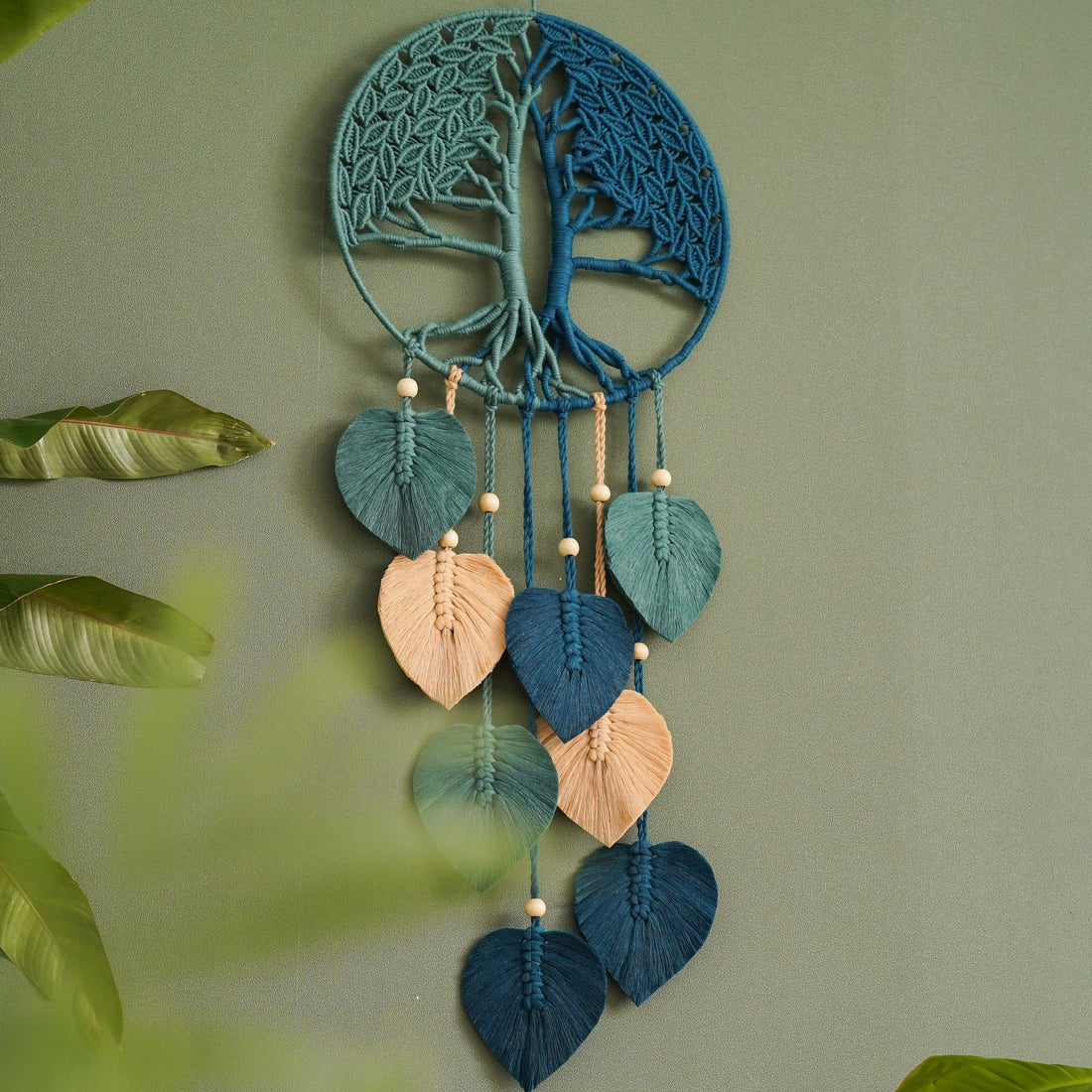 Macrame Tree Of Life Wall Hanging with Nature Wall Decor W19