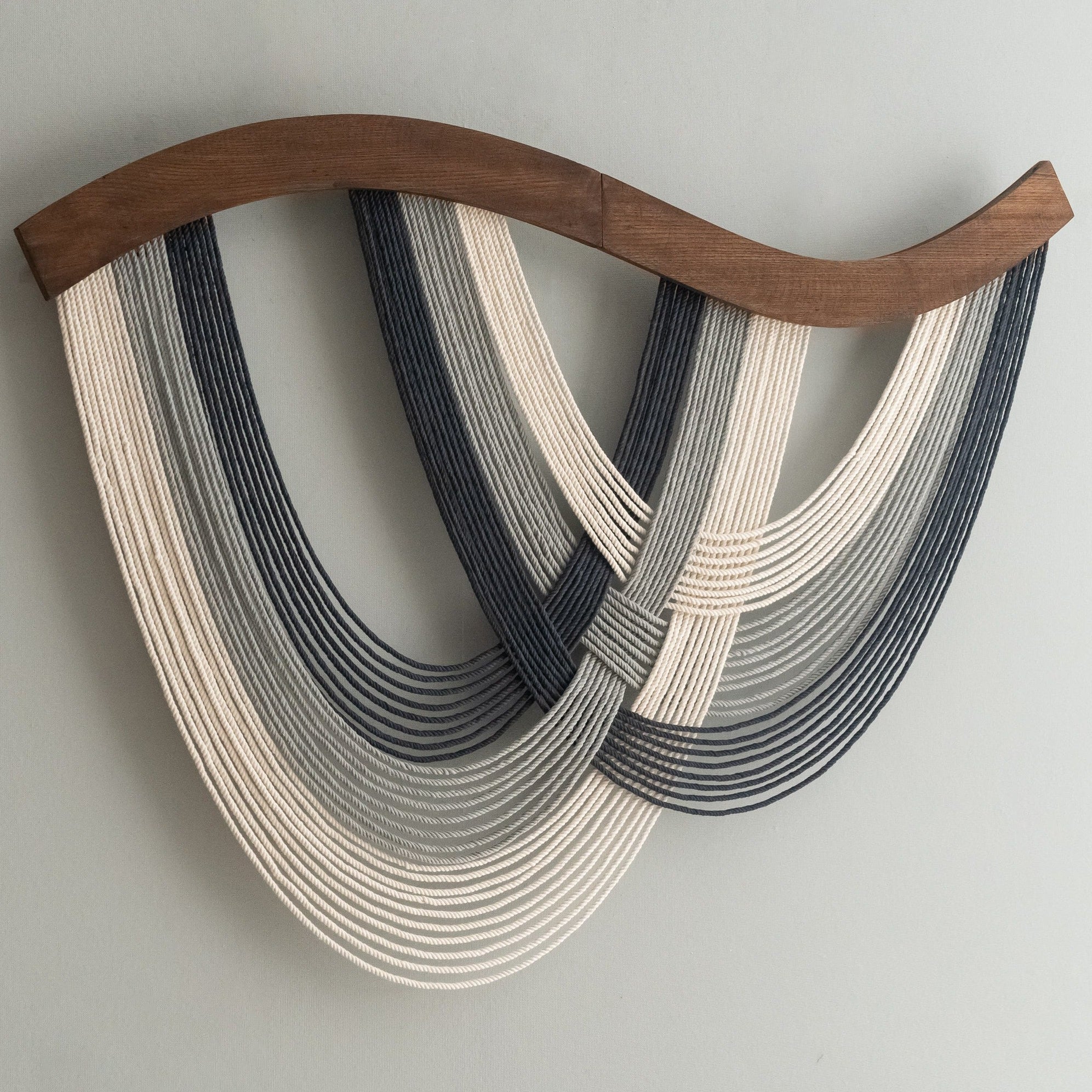 The Flow Wall Hanging for Home Decor and Abstract Neutral Art Accent V93