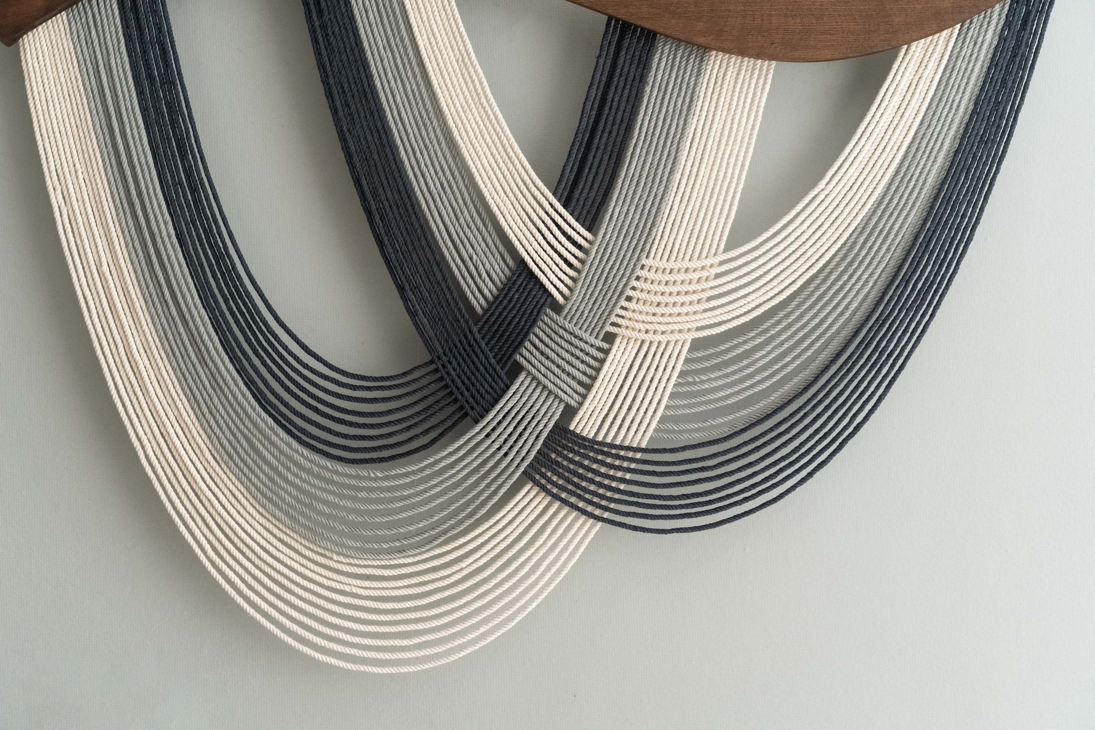 The Flow Wall Hanging for Home Decor and Abstract Neutral Art Accent V93