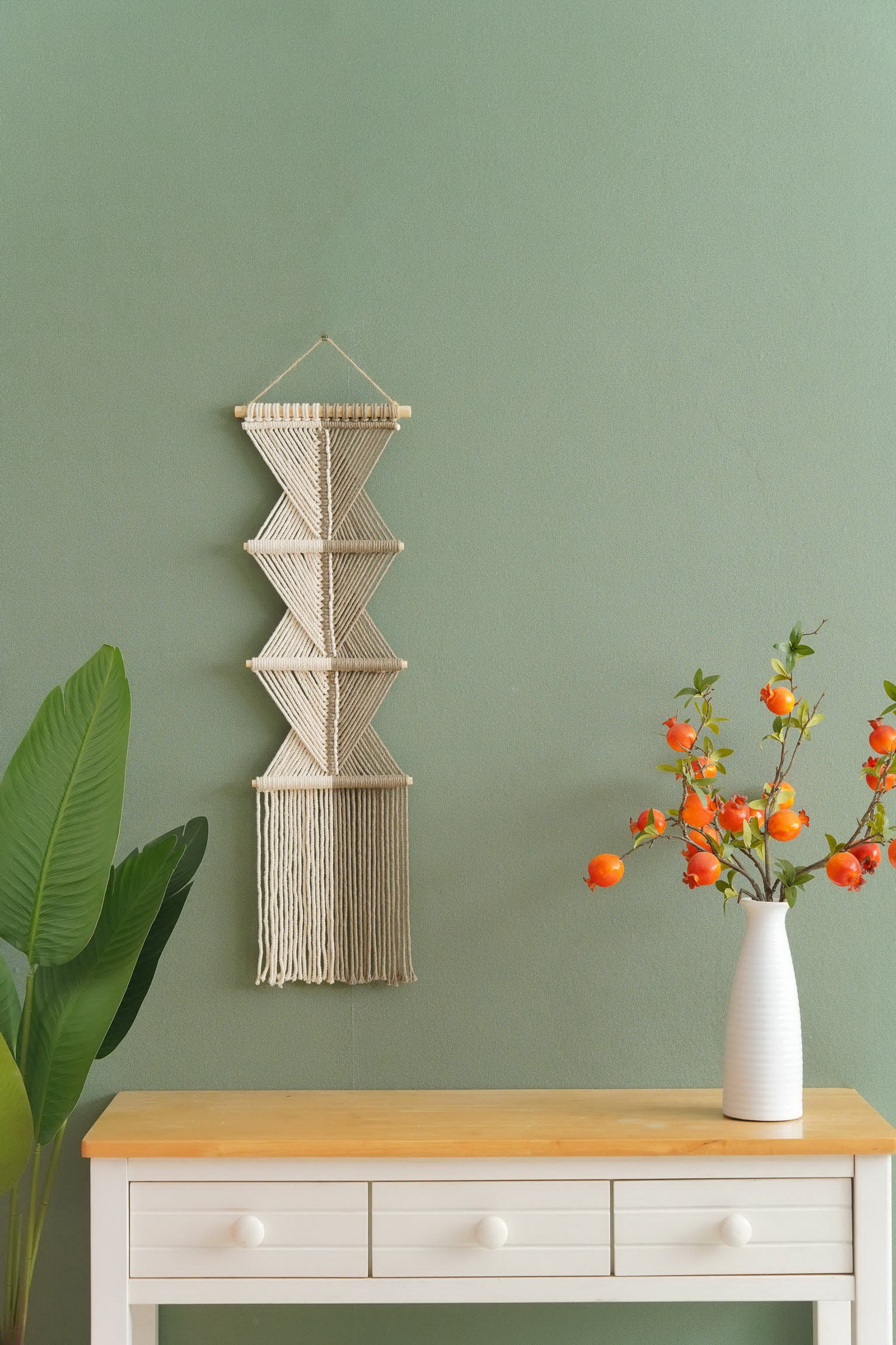 Macrame Wall Hanging Cotton Cord for Minimalist Wall Decor W06