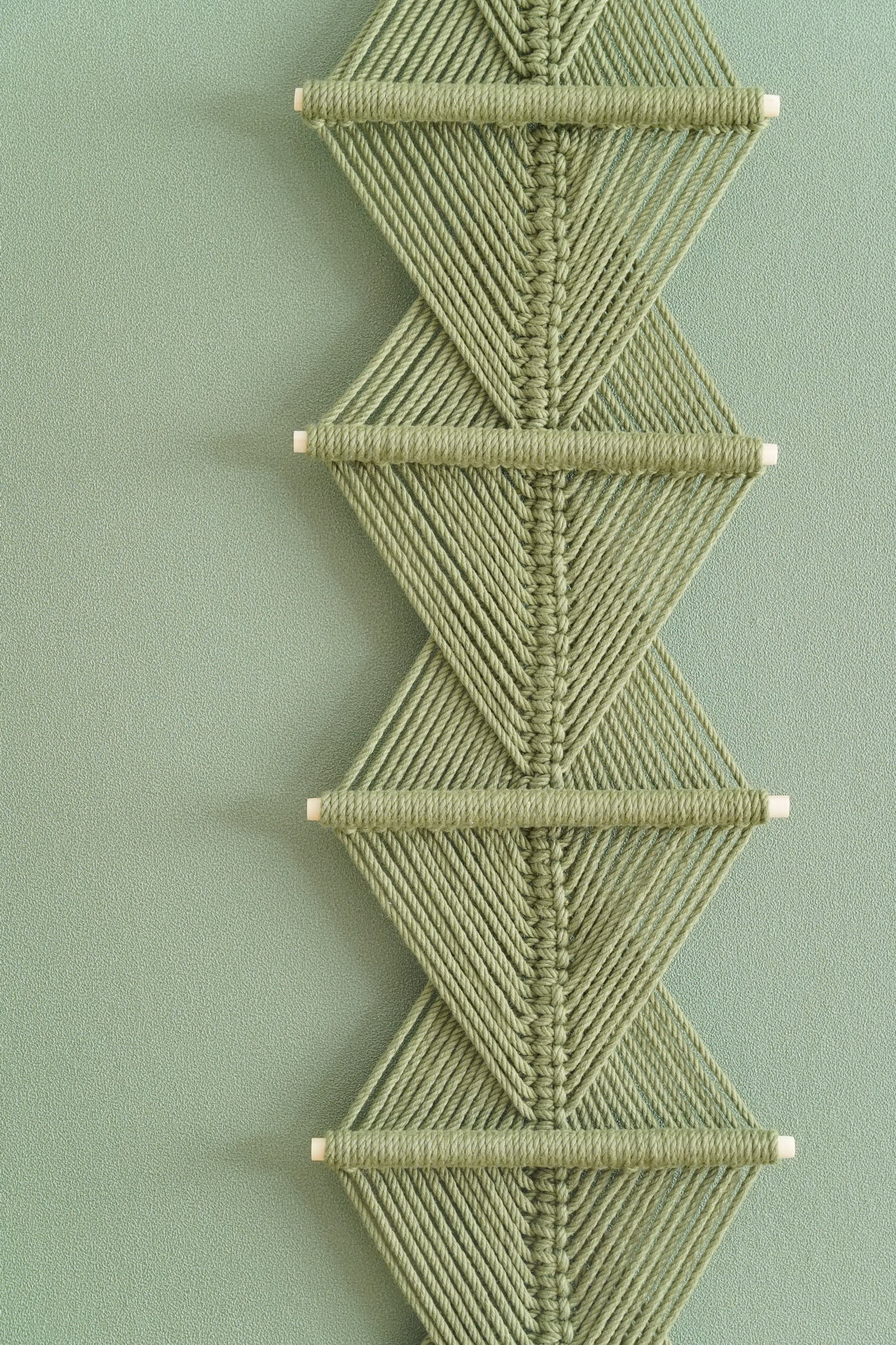 Macrame Wall Hanging Cotton Cord Boho Wall Decor for Geometric Style W06