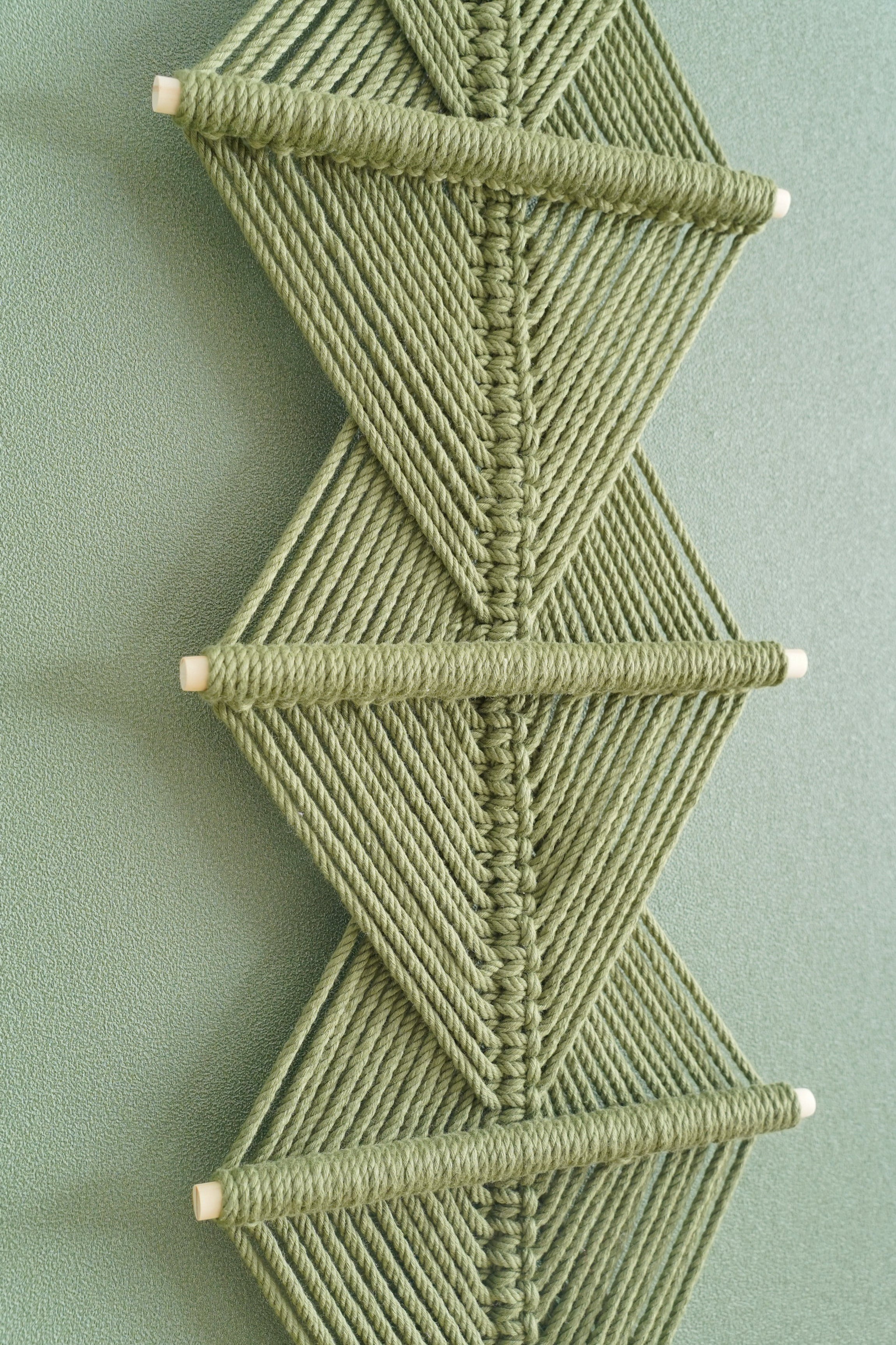 Macrame Wall Hanging Cotton Cord Boho Wall Decor for Geometric Style W06