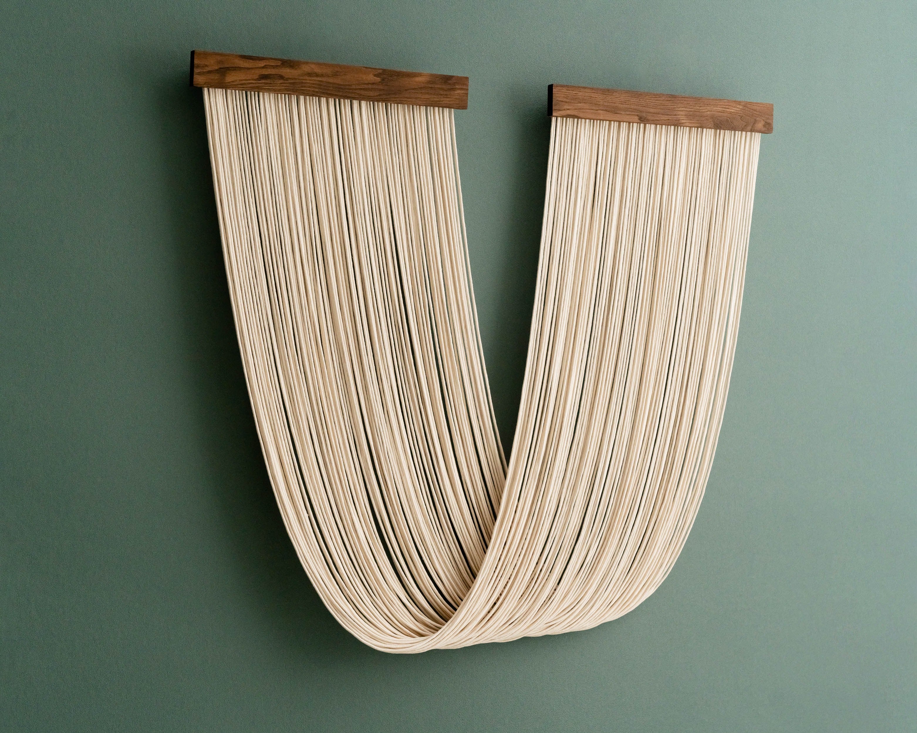 Macrame Fiber Wall Hanging for Elegant Boho Home Decor