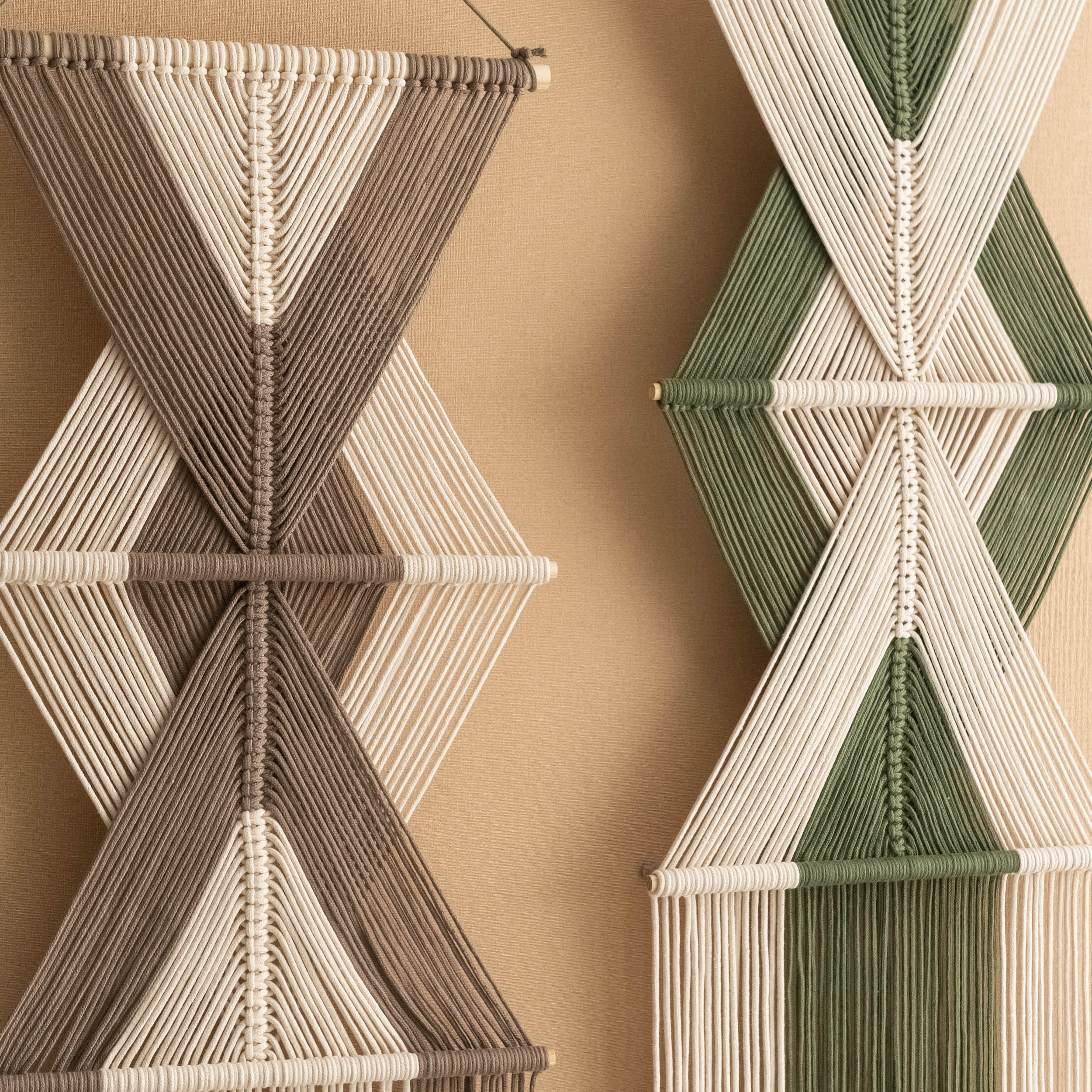 The Arrows - Vertical Boho Macrame Wall Hanging V86