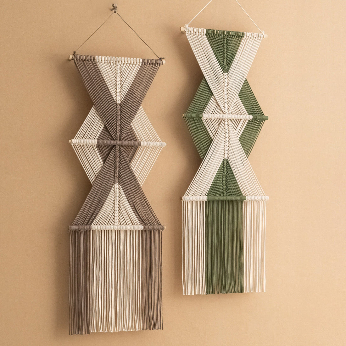 The Arrows - Vertical Boho Macrame Wall Hanging V86