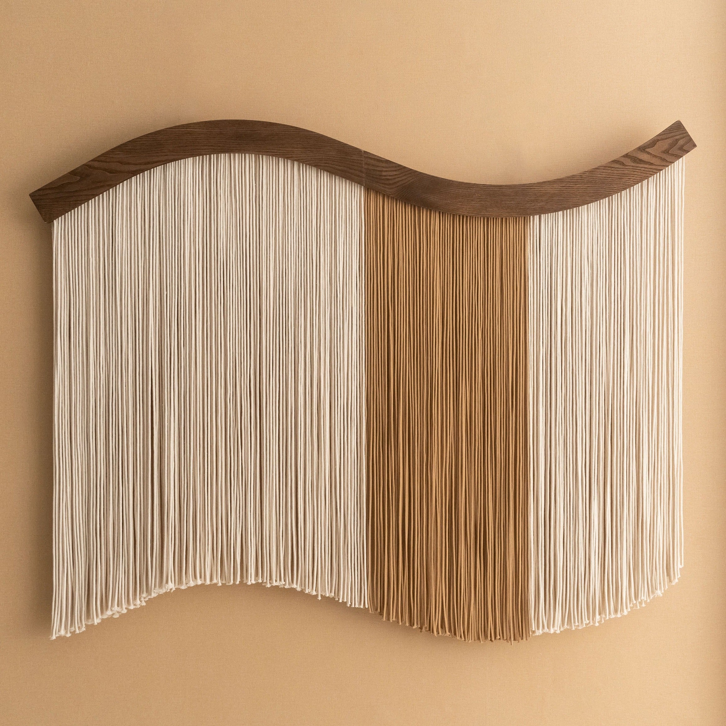 Whispering Fiber Wall Hanging - Minimalist Macrame Wall Decor U05