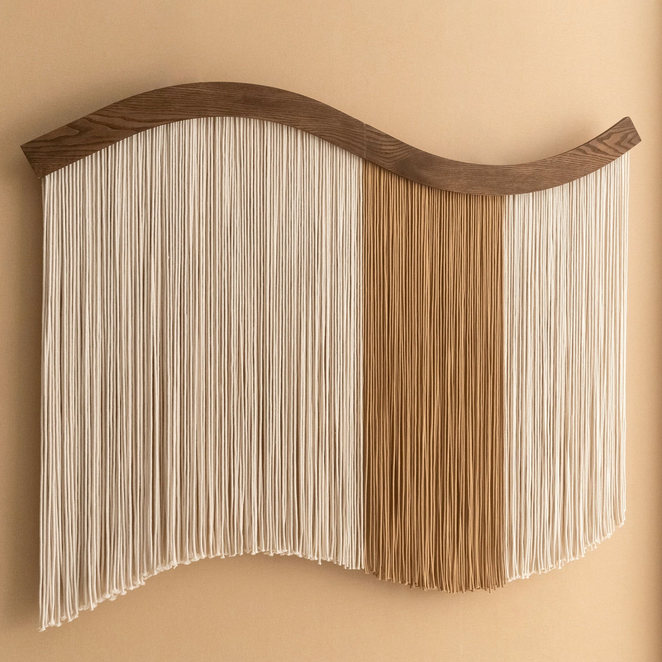 Whispering Fiber Wall Hanging - Minimalist Macrame Wall Decor U05