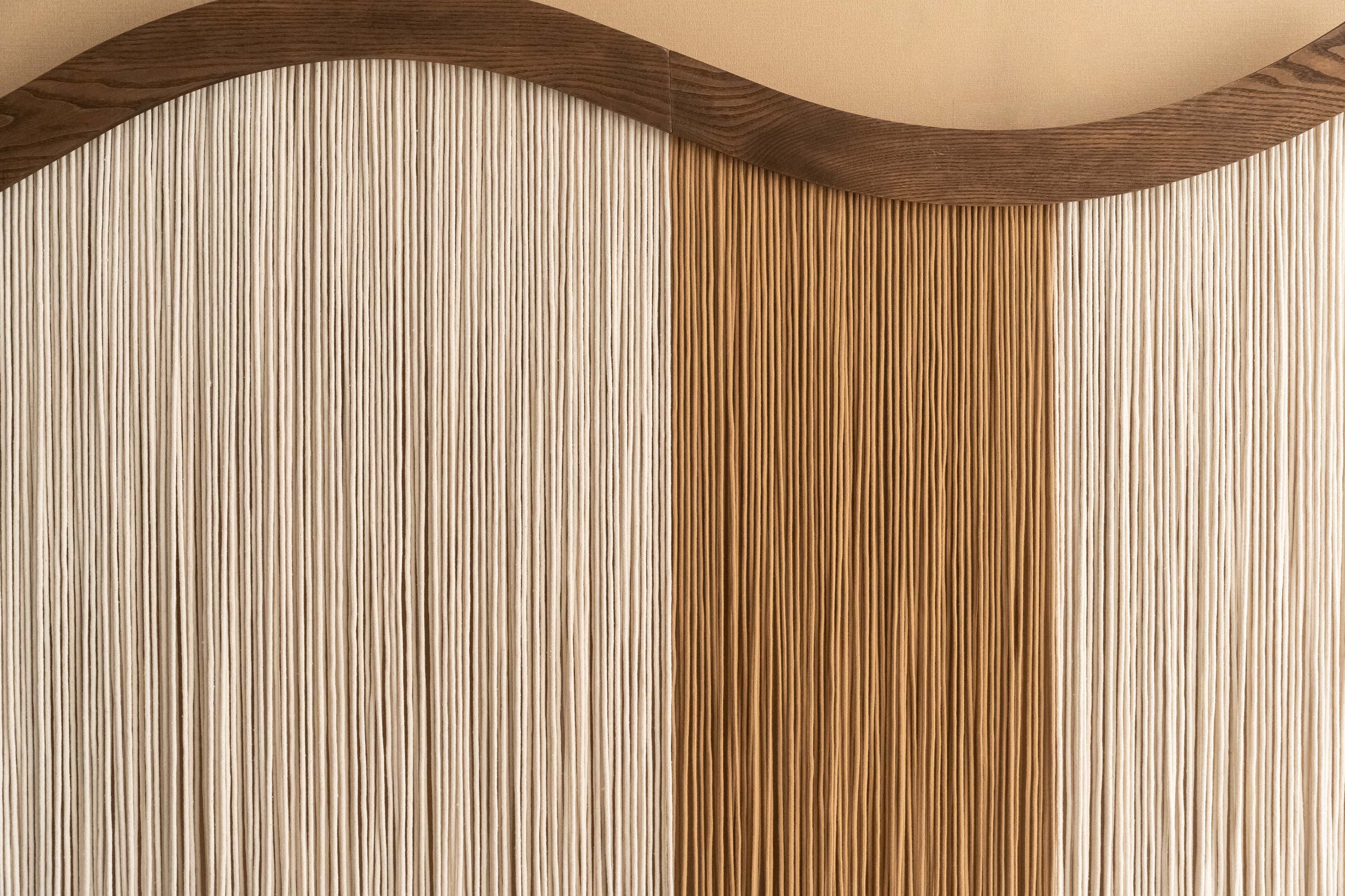 Minimalist Macrame Fiber Wall Hanging For Natural Warm Wall Accent