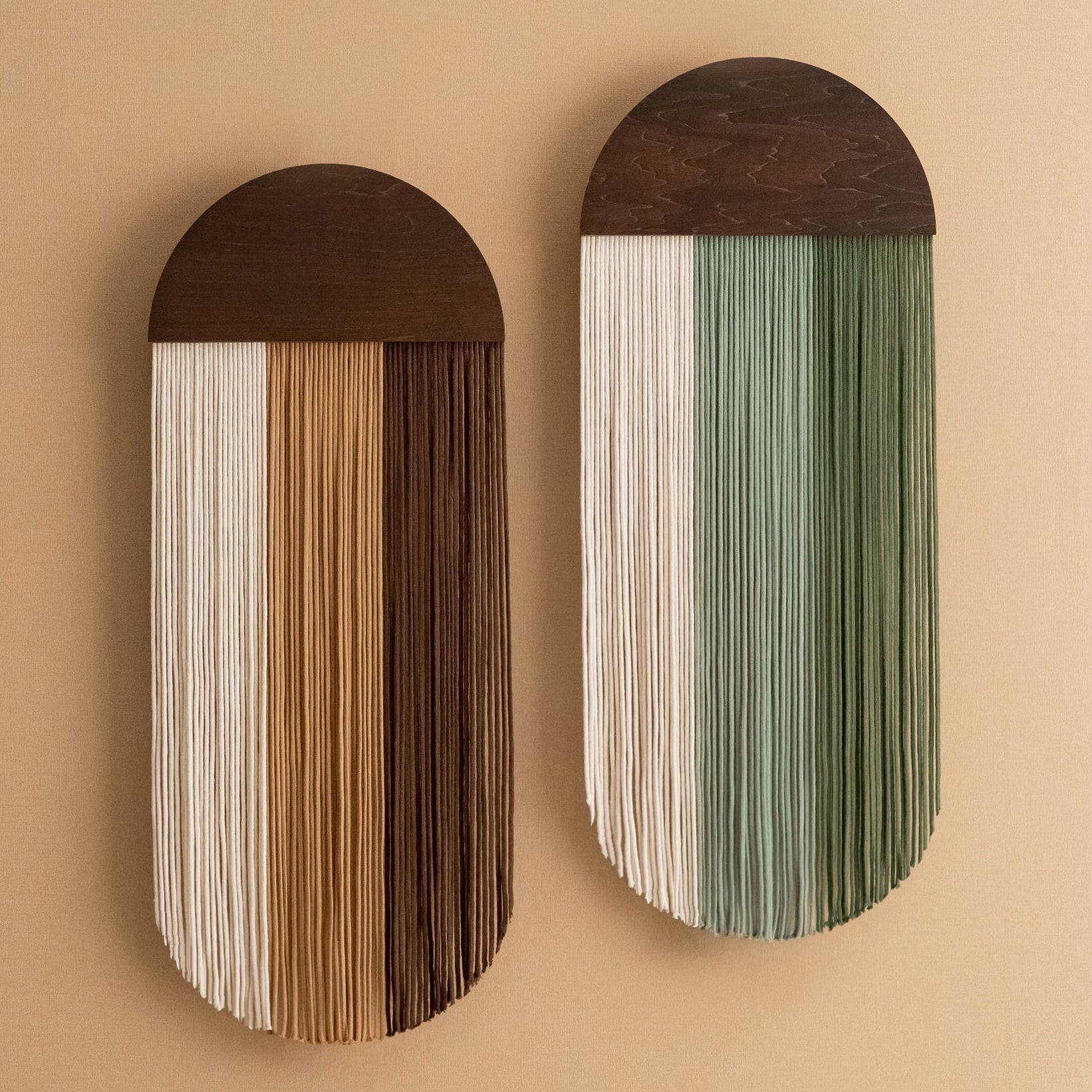 The Octopus - Macrame Yarn Wall Hanging with Wood Arch V61