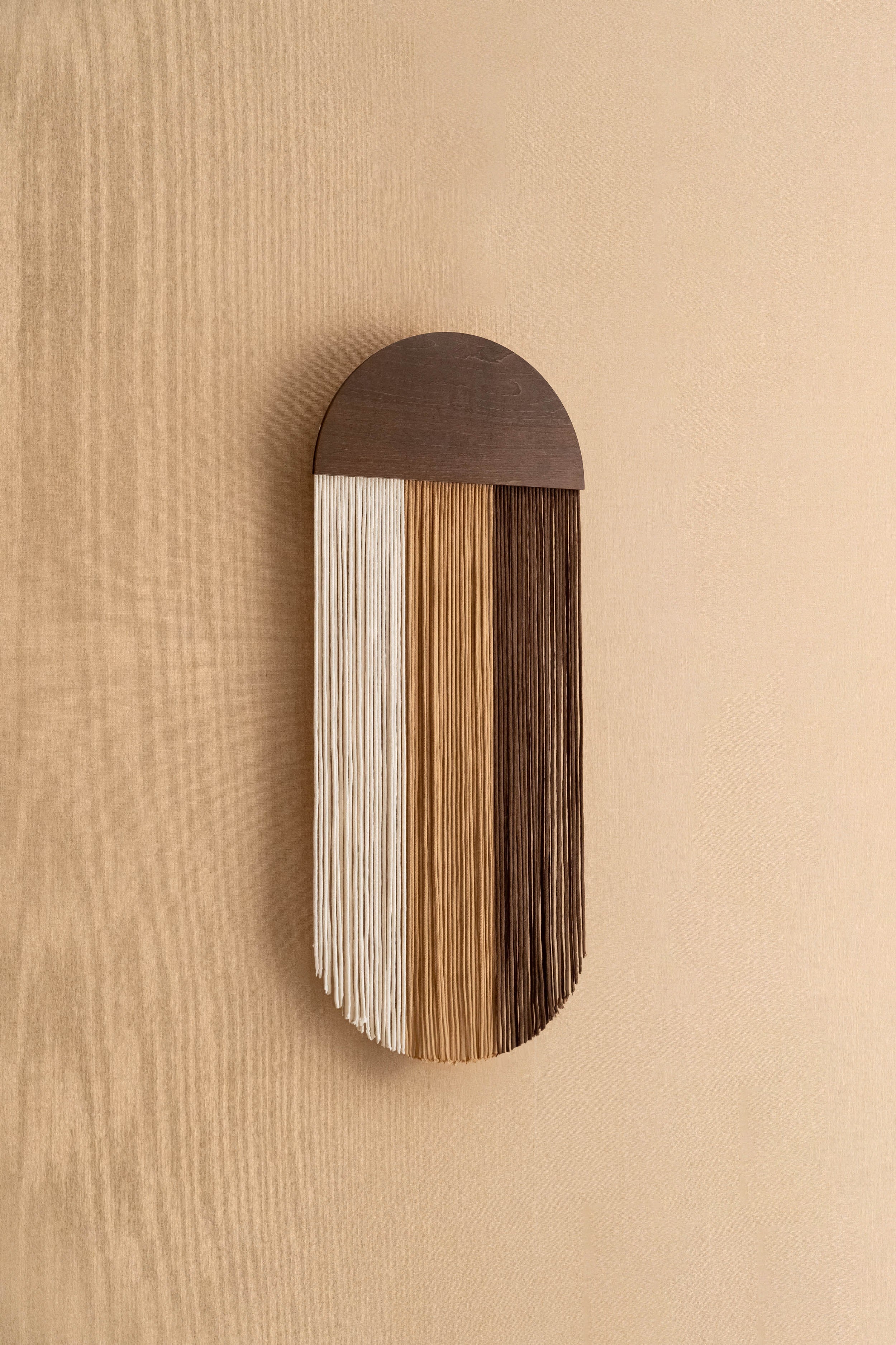 The Octopus - Macrame Yarn Wall Hanging with Wood Arch V61