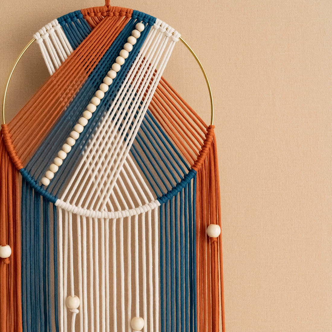 Macrame Dreamcatcher - Boho Cotton Wall Hanging for Home Decor V50