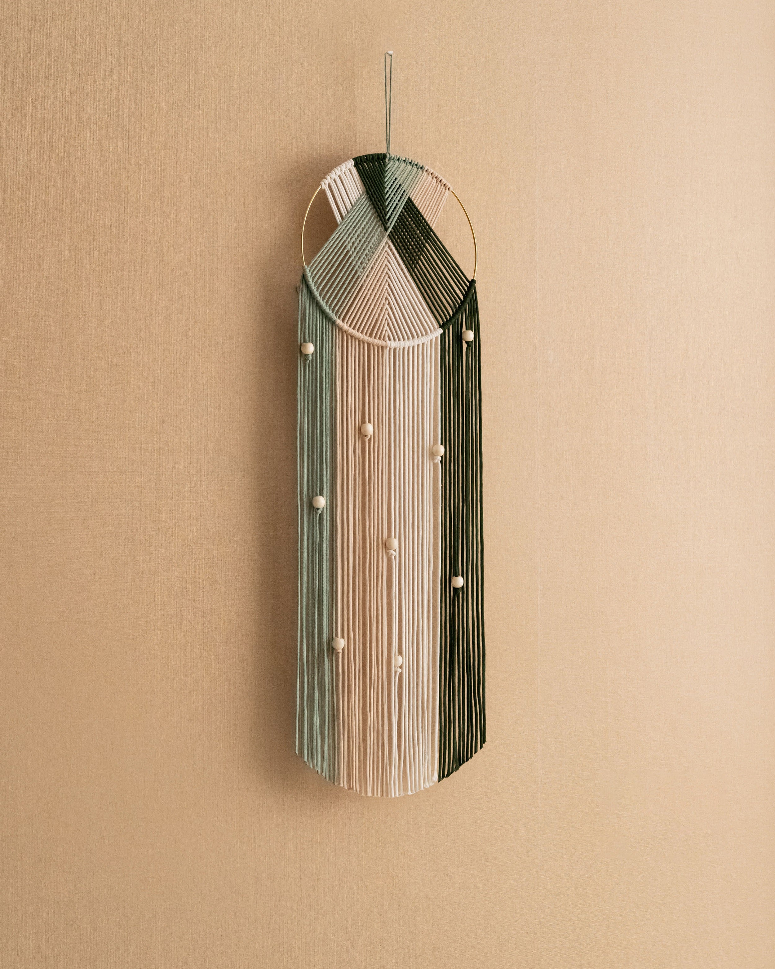 Fiber Wall Dreamcatcher - Boho Macrame Cotton Wall Art V52