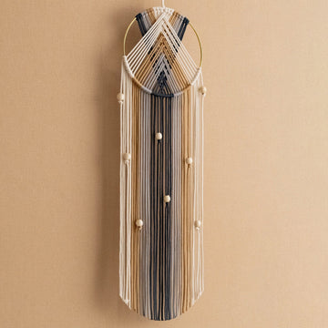 Macrame Dreamcatcher - Boho Cotton Wall Hanging Decor V51