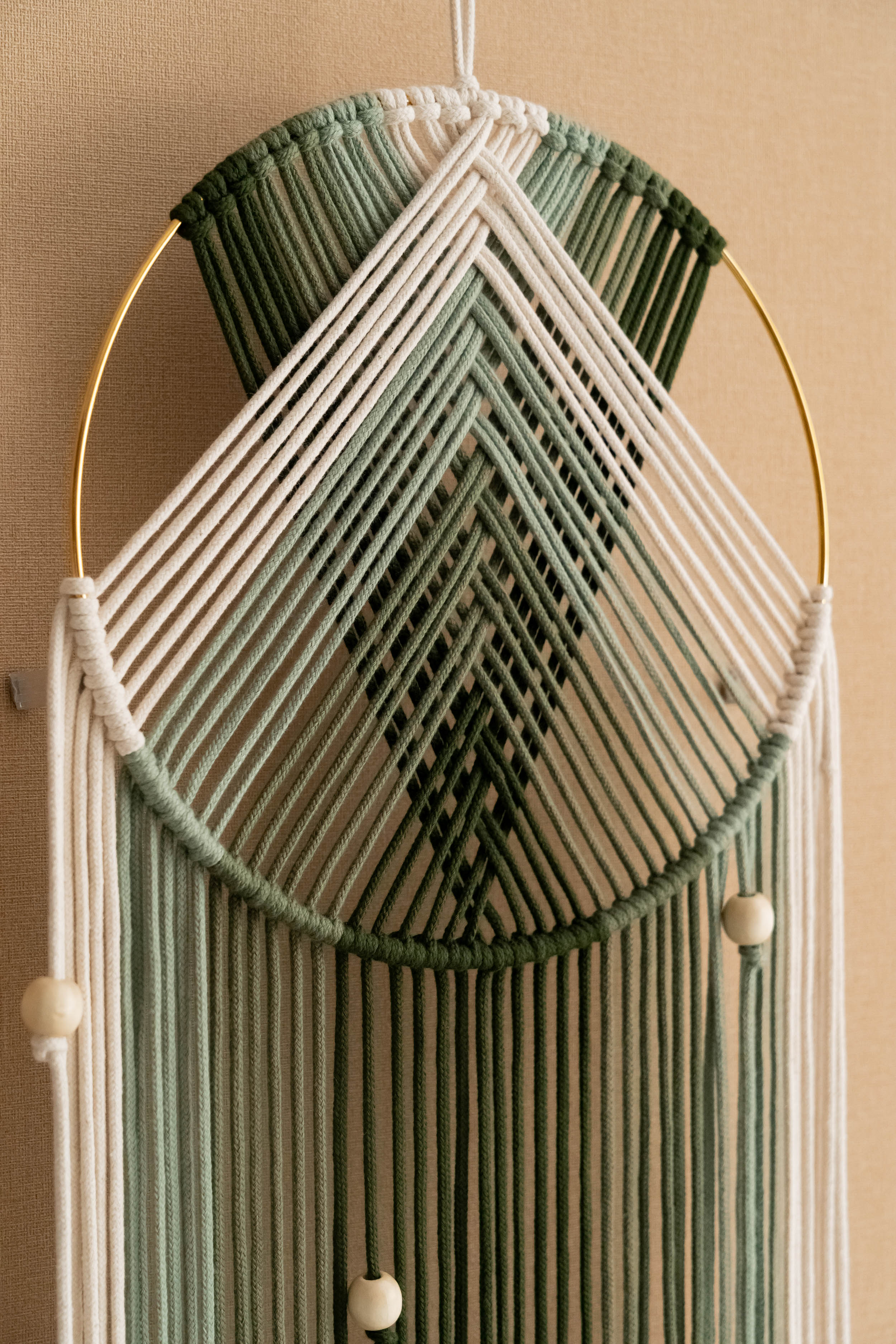 Macrame Dreamcatcher - Boho Cotton Wall Hanging Decor V51