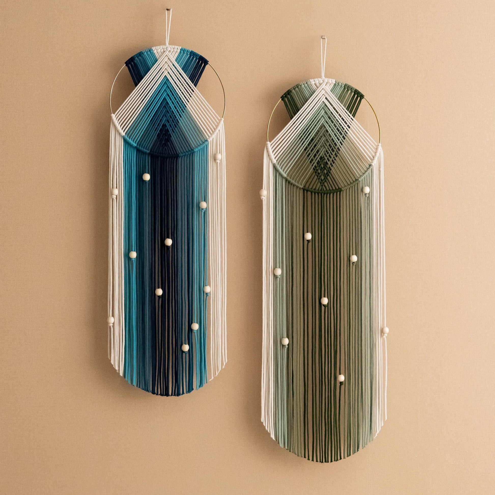 Macrame Dreamcatcher - Boho Cotton Wall Hanging Decor V51