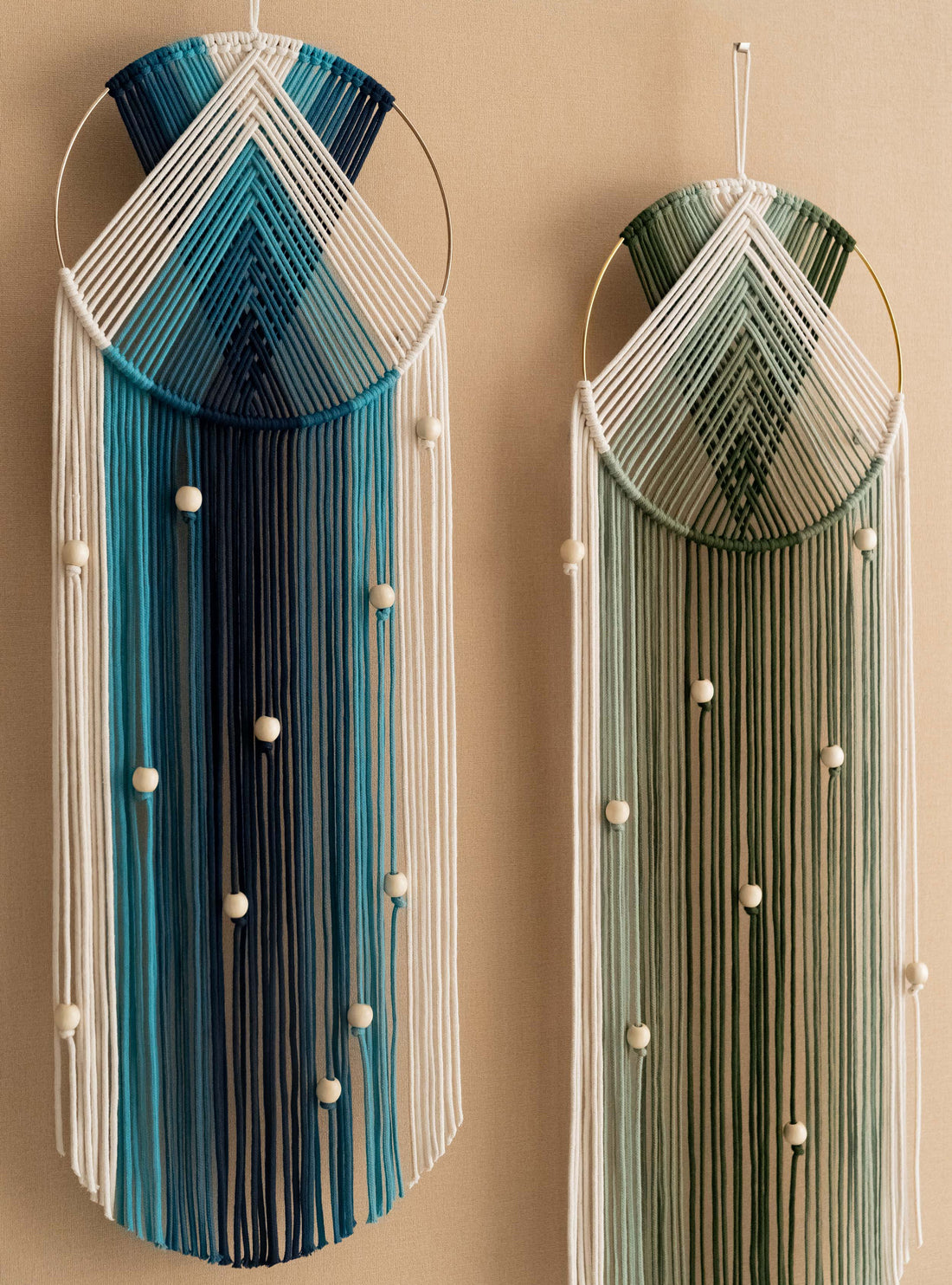 Macrame Dreamcatcher - Boho Cotton Wall Hanging Decor V51