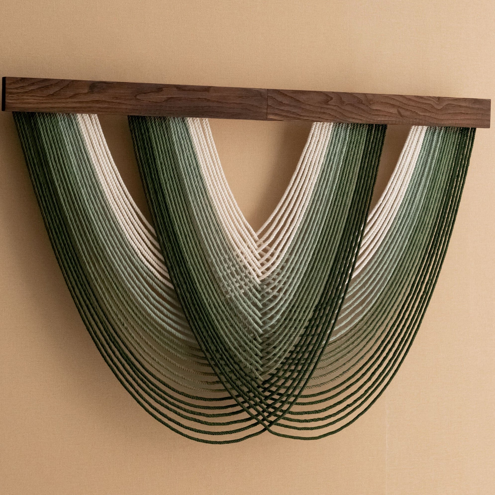 The Matrix Macrame Jellyfish Wall Hanging - Green Layered Decor V16