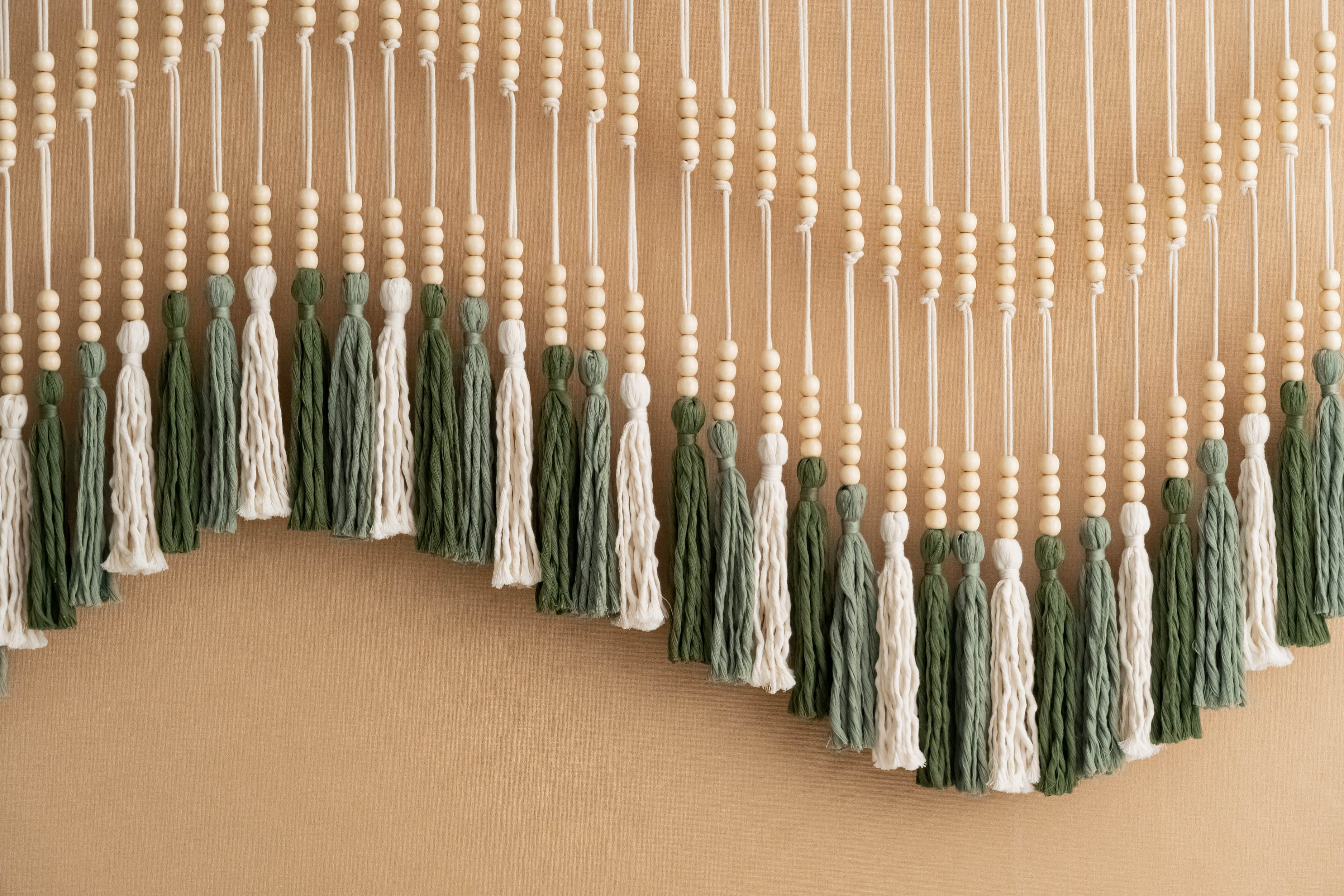 Macrame Tassel Fiber Wall Hanging For Boho Office Decor