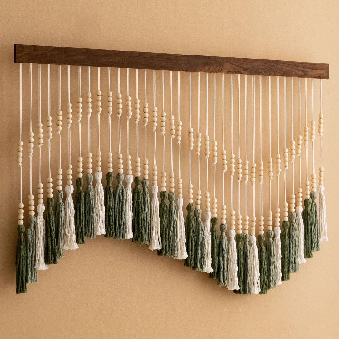 The Melody Macrame Tassel Fiber Wall Hanging for Boho and Neutral Decor V55