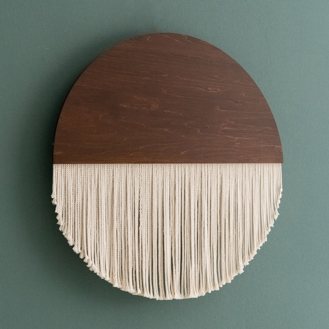 Full Moon Macrame Wall Hanging - Boho Fiber Art Decor V27