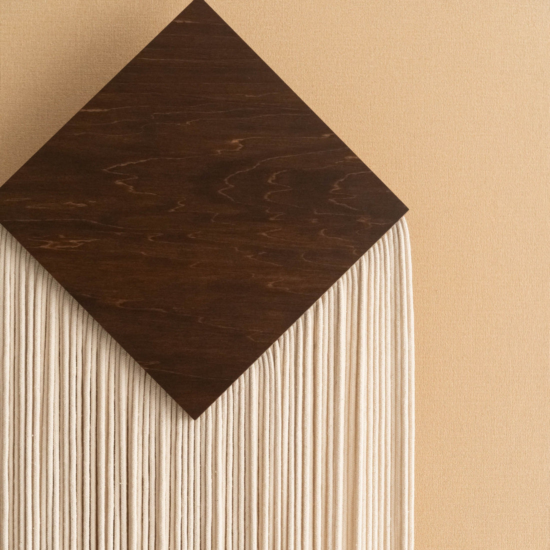 Diamond Drop - Geometric Minimalist Macrame Wall Hanging V87