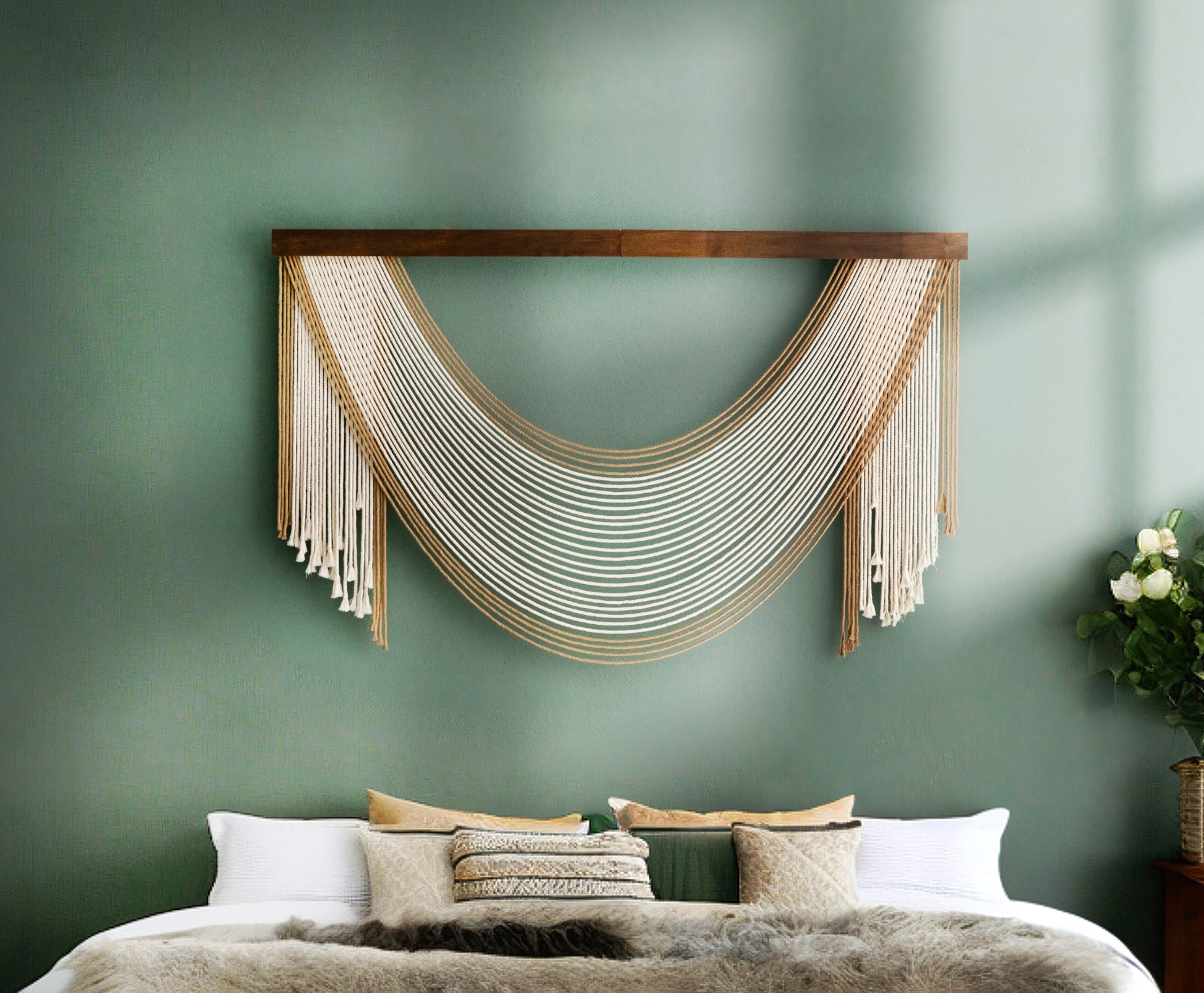 Silent Melt Macrame Wall Hanging – Large Cotton Boho Decor V59