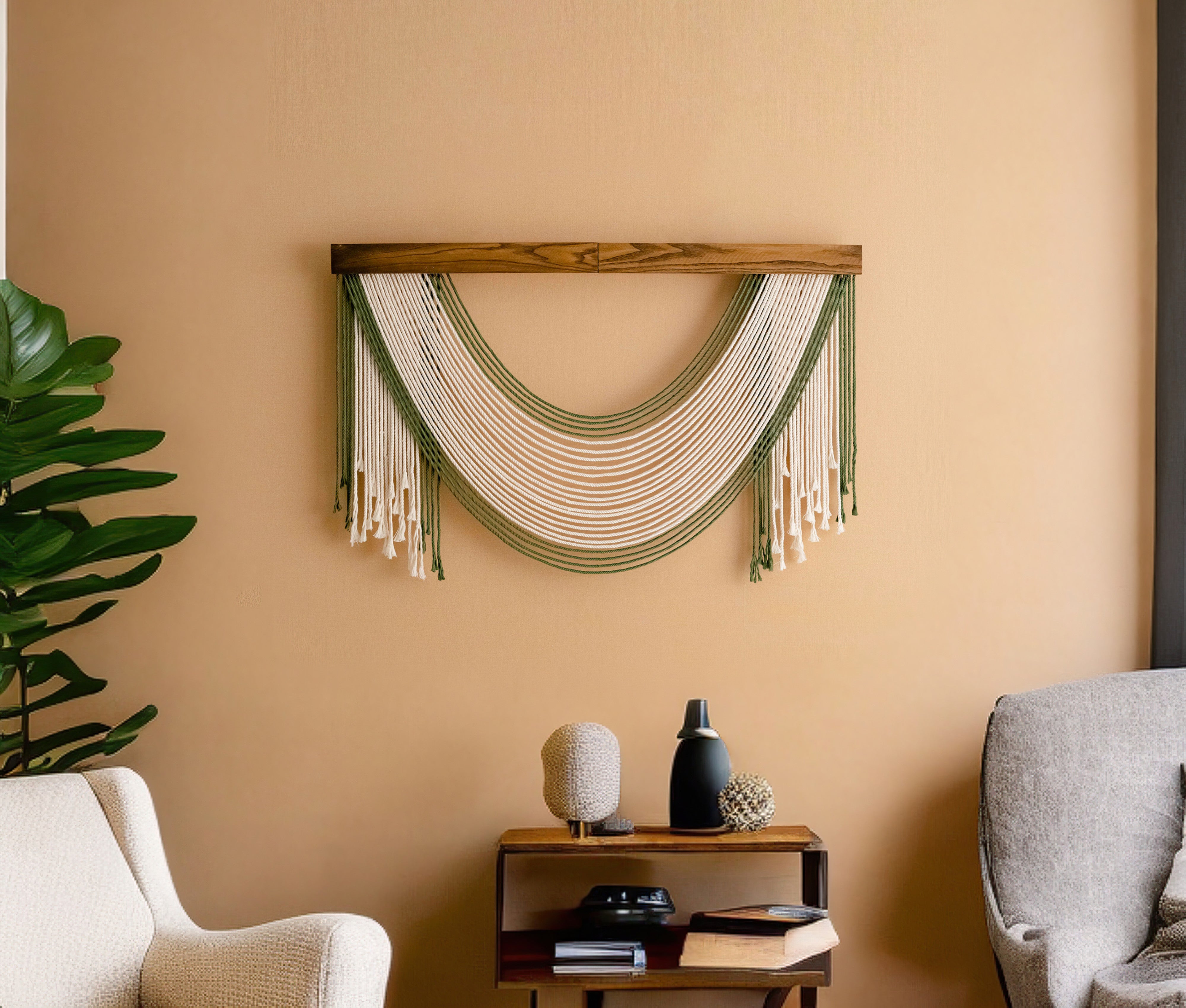 Silent Melt Macrame Wall Hanging - Cotton Wall Art V59