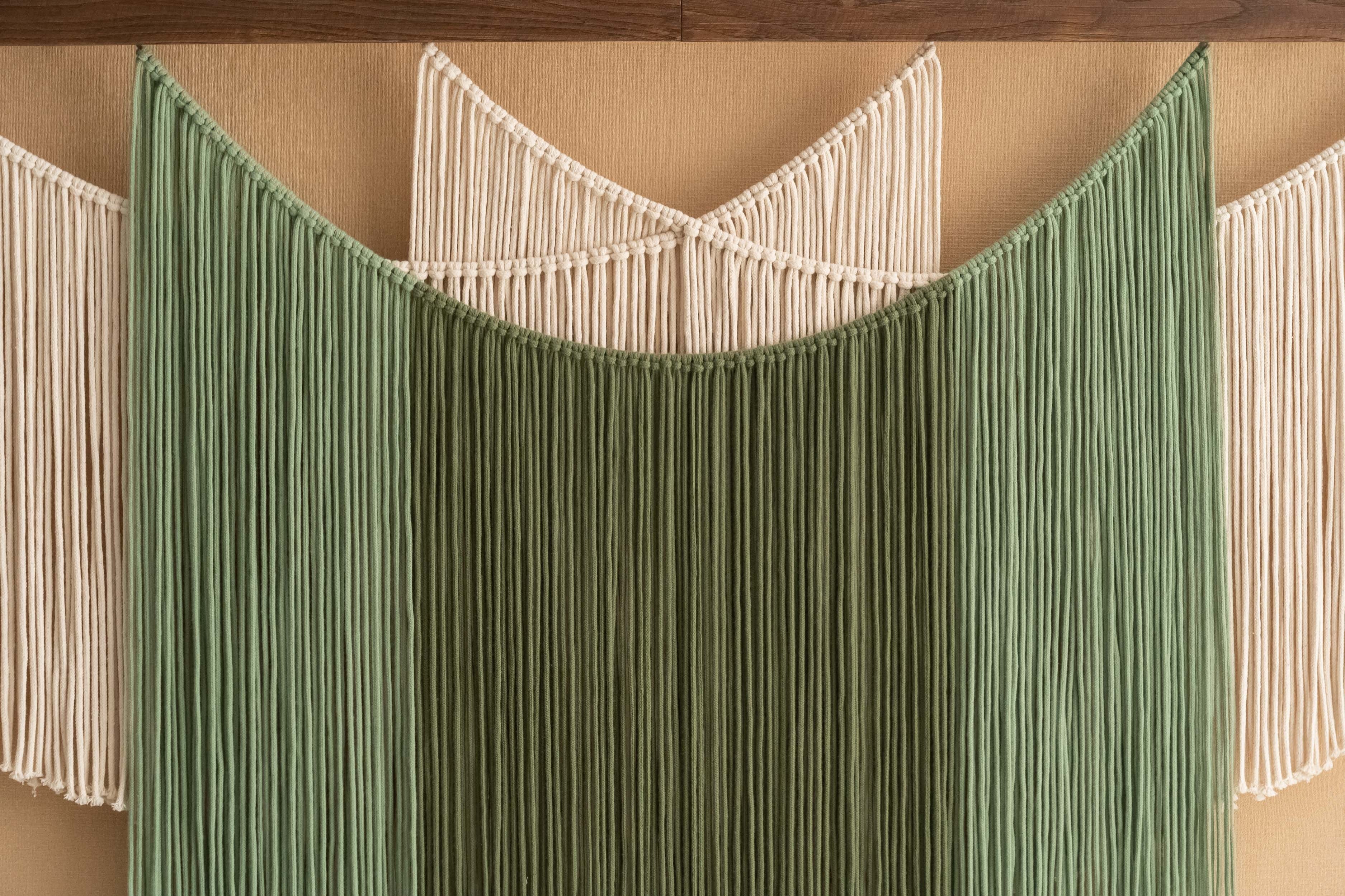 The Shield Macrame Wall Hanging – Boho Layered Fiber Wall Art V83