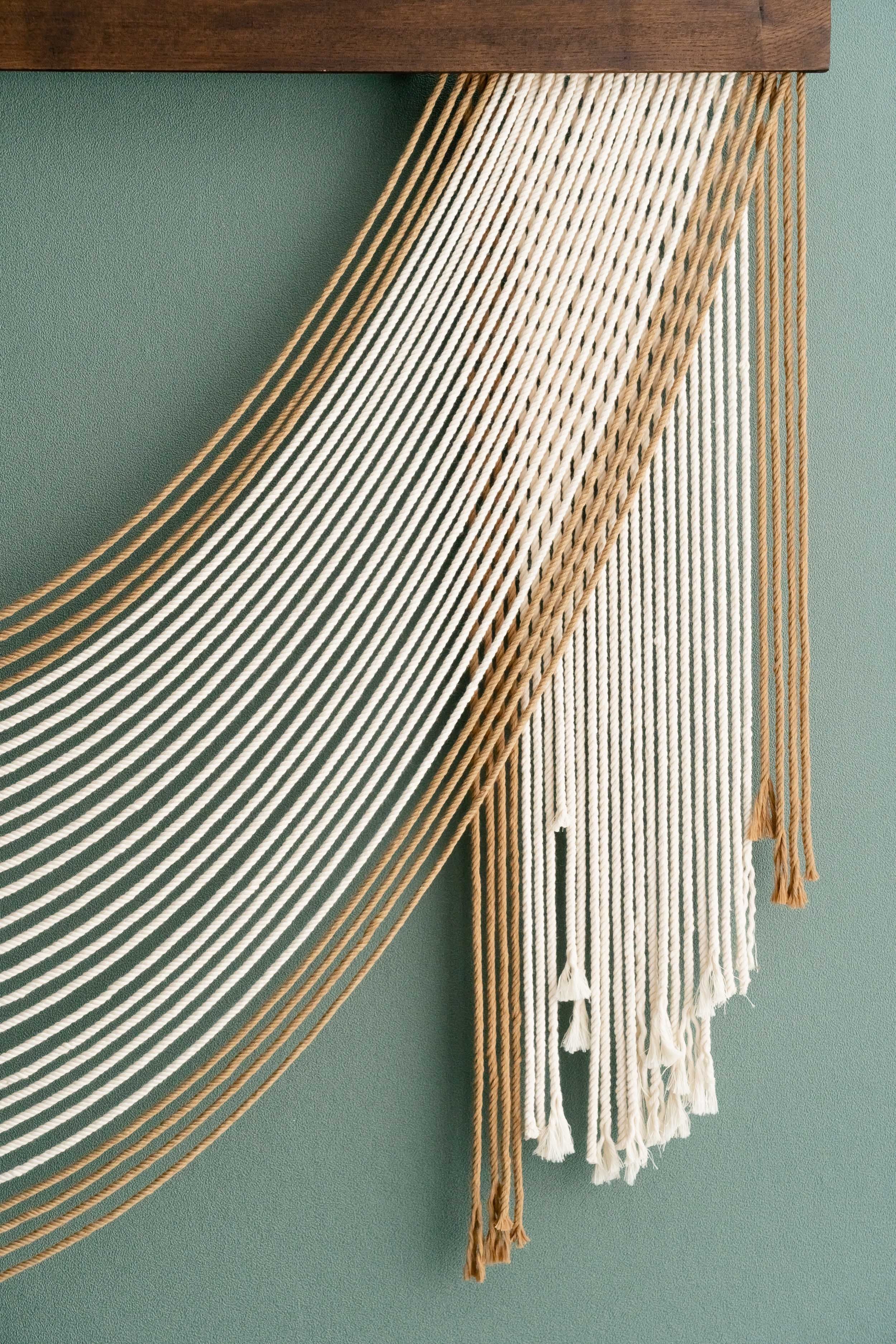 Macrame Fiber Wall Hanging For Elegant Boho Home Accents