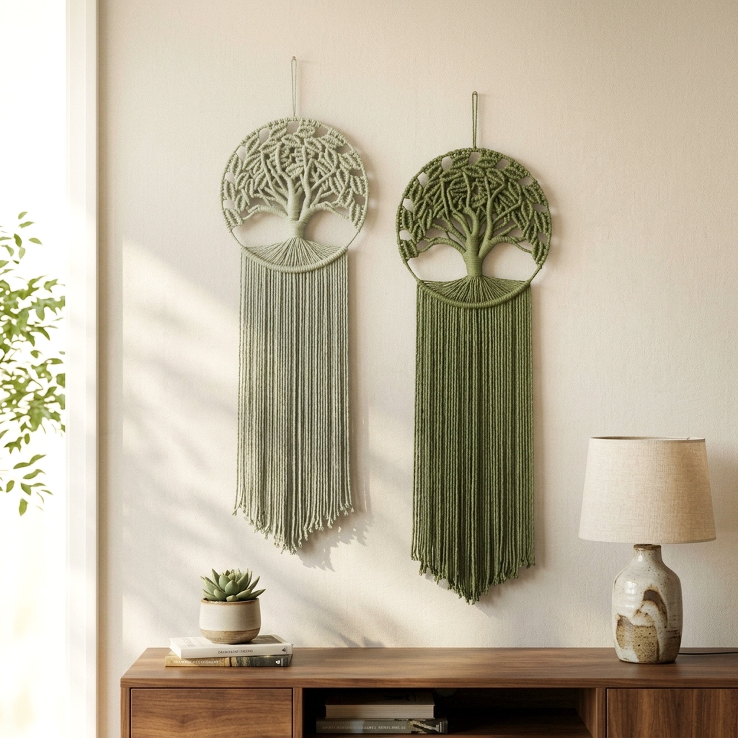 Macrame Tree Of Life Wall Hanging Boho Wall Decor V41