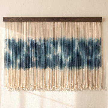 Dip Dyed The Fracture Macrame Wall Hanging, Boho Wall Decor U54