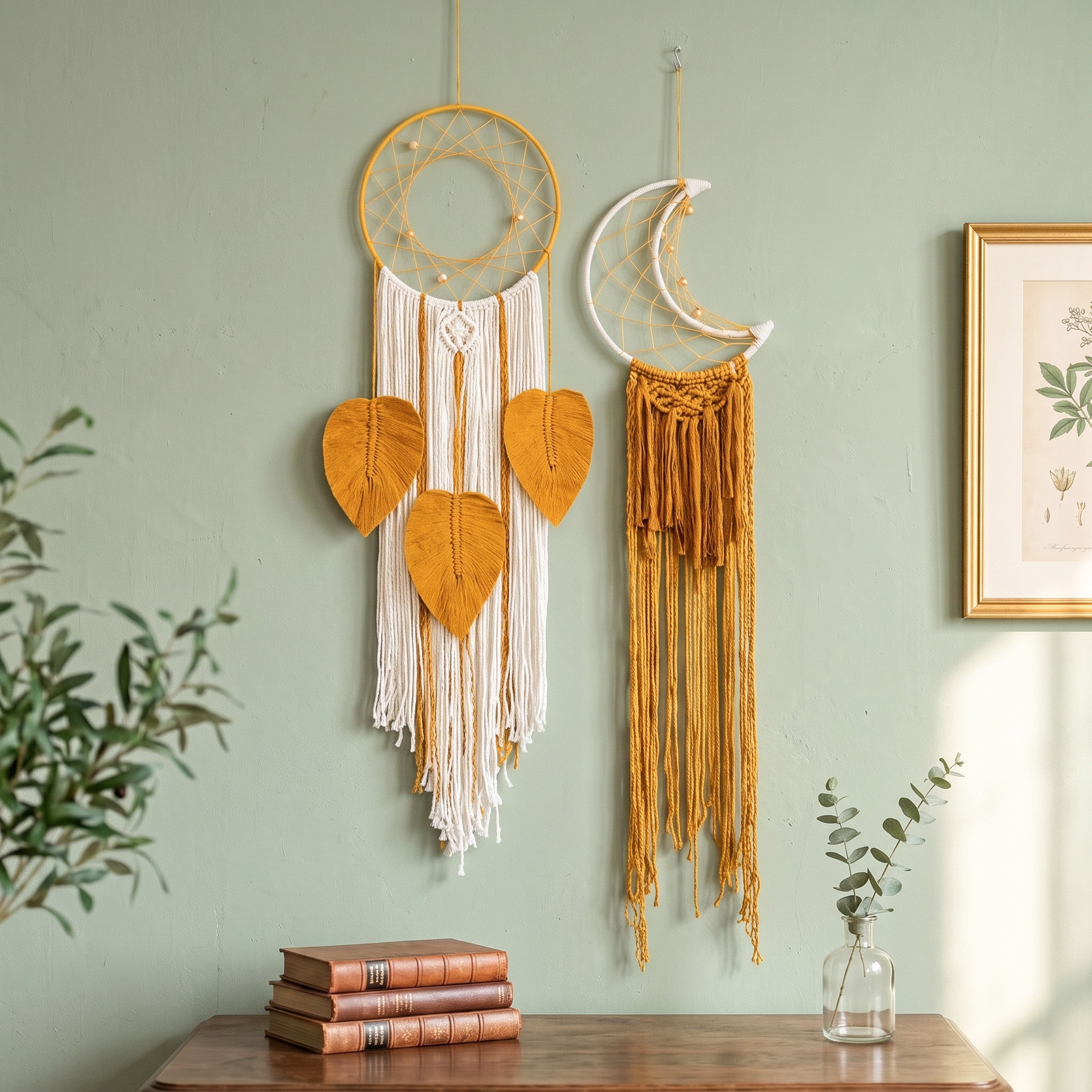 Macrame Dreamcatcher Wall Hanging Boho Wall Decor for Nursery W29