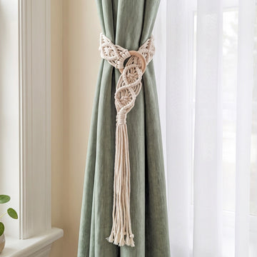 Macrame Curtain Tieback Tassel for Curtain Holdbacks C22