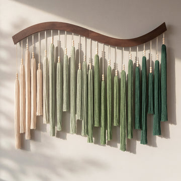 Arcadia Wall Art Macrame Wood Boho Wall Decor for Home U44