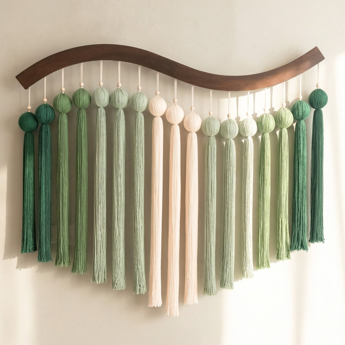 Rhythm Arc Fiber Wall Hanging Fiber Woven Wall Art for Home U47