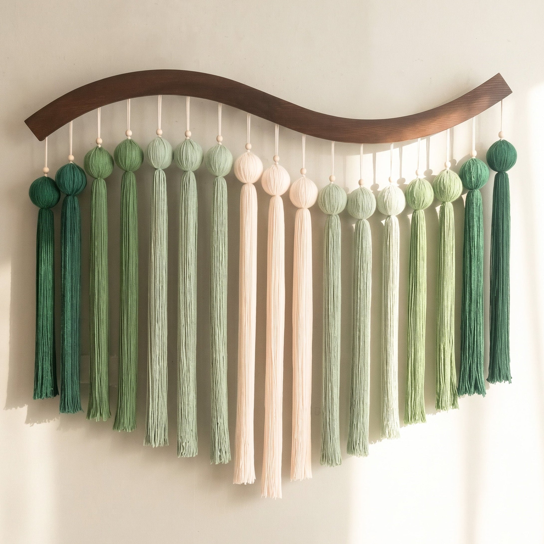 Rhythm Arc Fiber Wall Hanging Fiber Woven Wall Art for Home U47