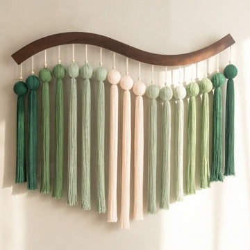Rhythm Arc Fiber Wall Hanging Fiber Boho Wall Hanging Decor U47