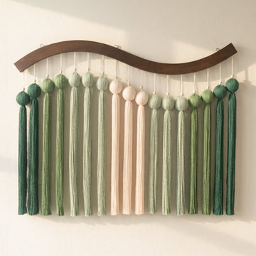 Dancing Rain Fiber Wall Hanging Fiber Boho Wall Decor U48