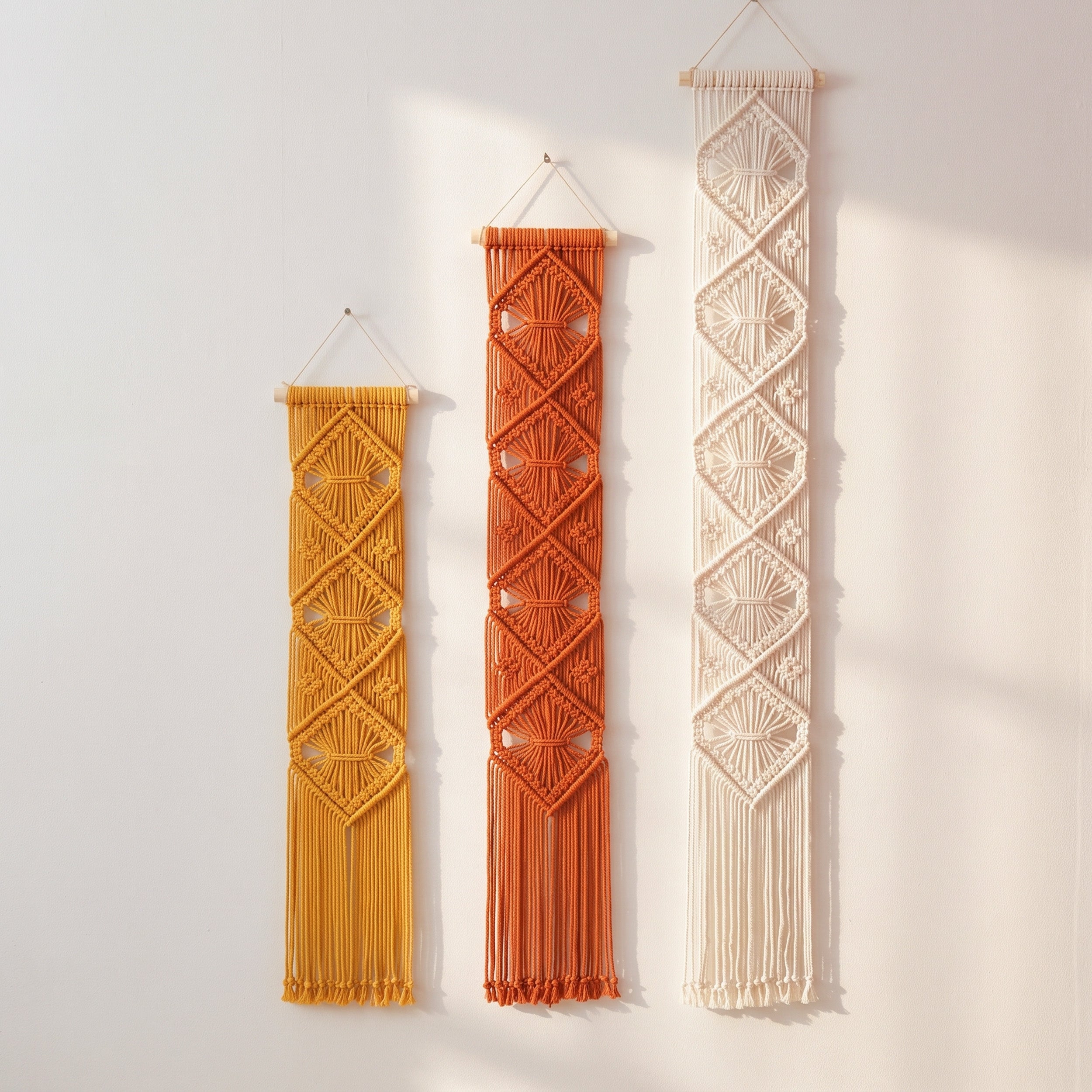 Macrame Wall Hanging Cotton Modern Wall Decor for Boho Home W05