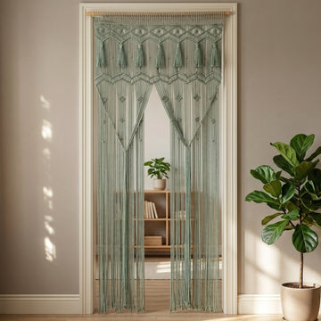 Macrame Curtain for Cozy Home Decor and Living Spaces C28