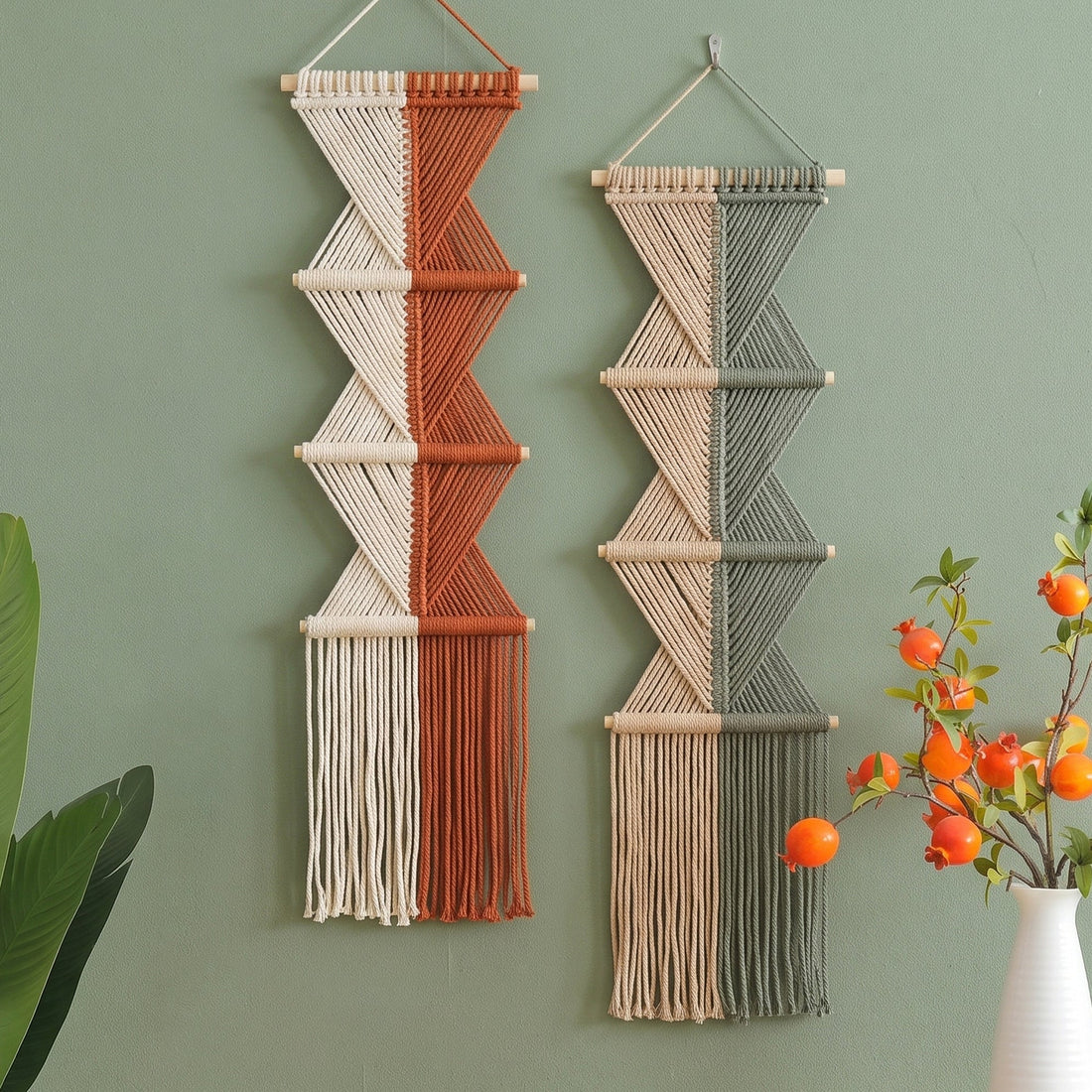 Macrame Wall Hanging Cotton Cord for Minimalist Wall Decor W06